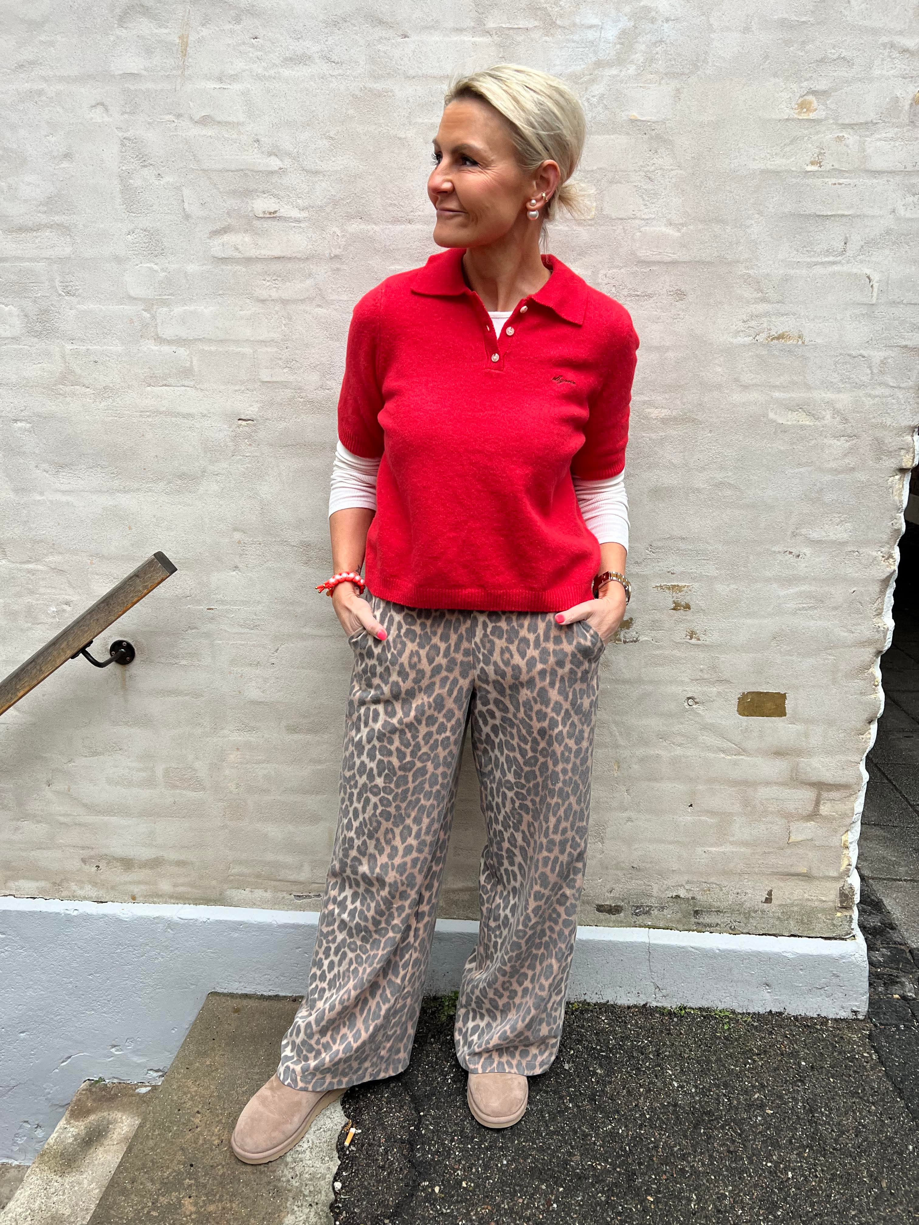 DEBBIE SS Knit Polo - Julstjärna