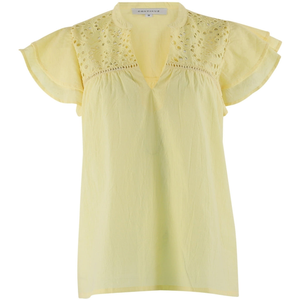 Christel Solid Top - Ljusgul