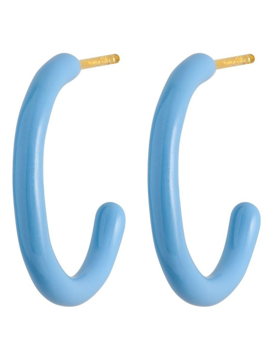 färg bågar medium par ljusblå