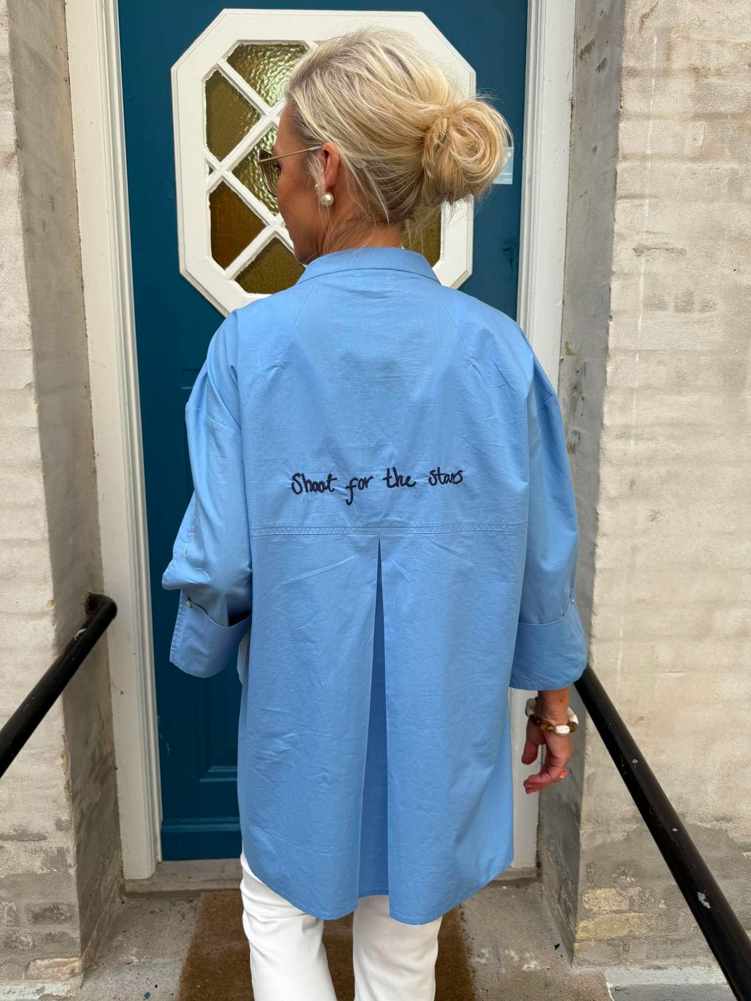 Luna Shirt Shoot For The Stars - Blue with Navy