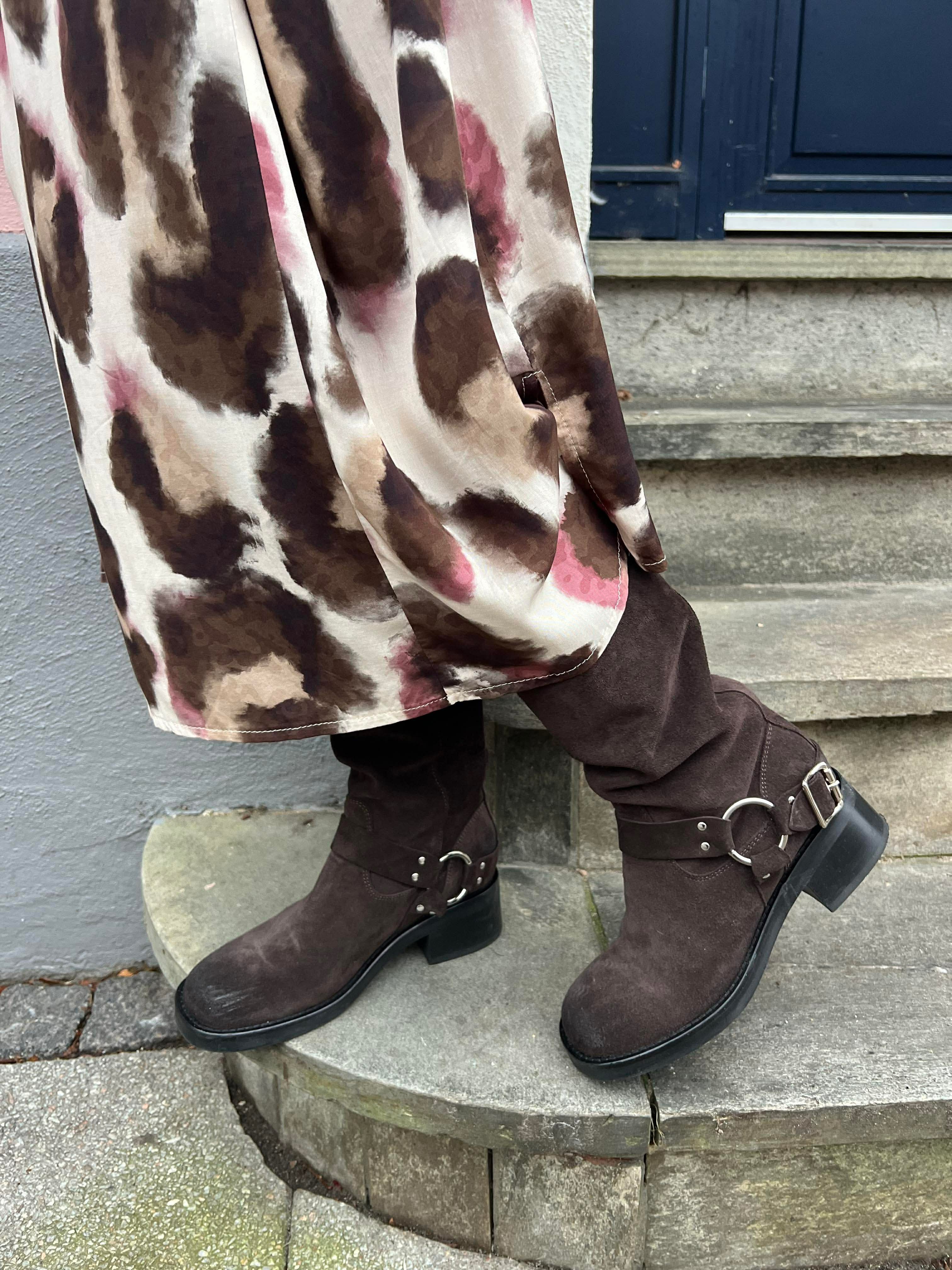 KENNA skjortklänning - Brown Rose