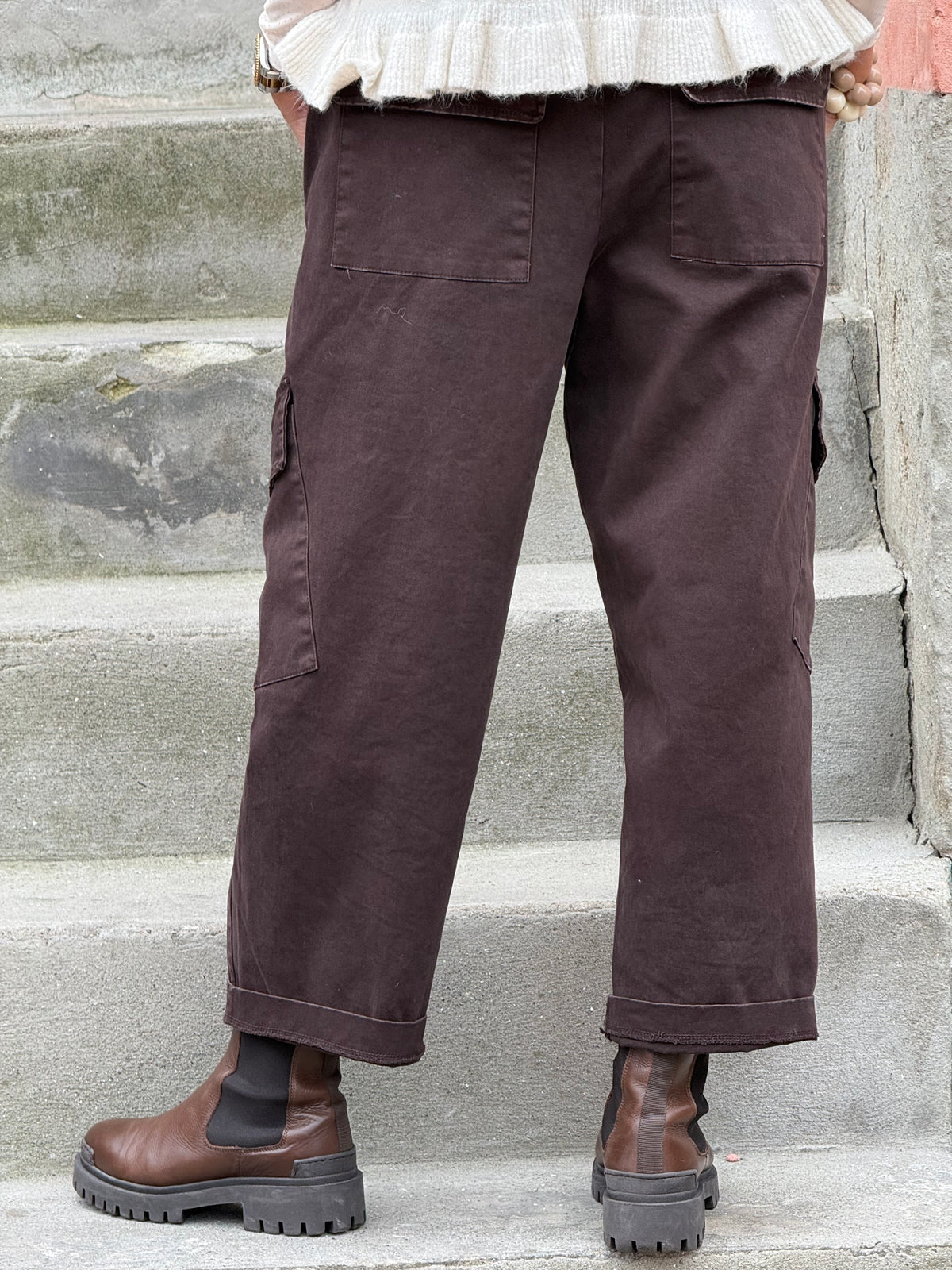Gigi Cargo Pants - Dark Brown