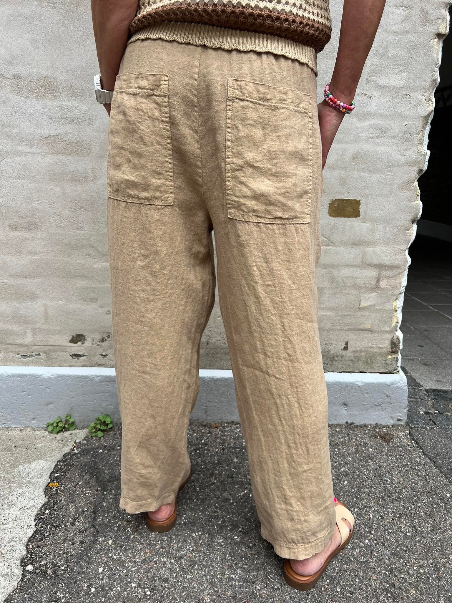 Lotus Linnen Pants - Moonstone