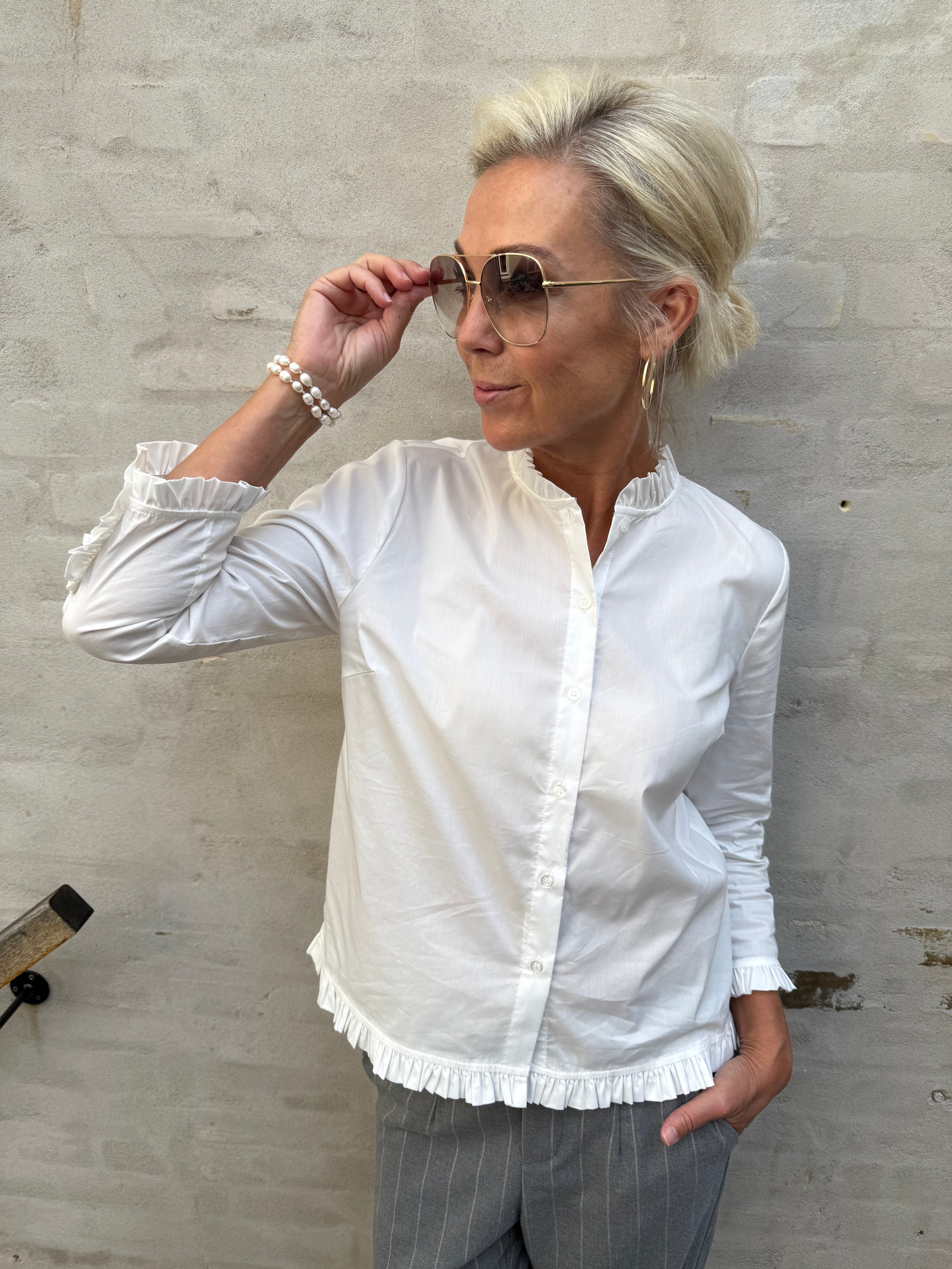 Kiea Antoinette Skjorta - Spring Gardenia