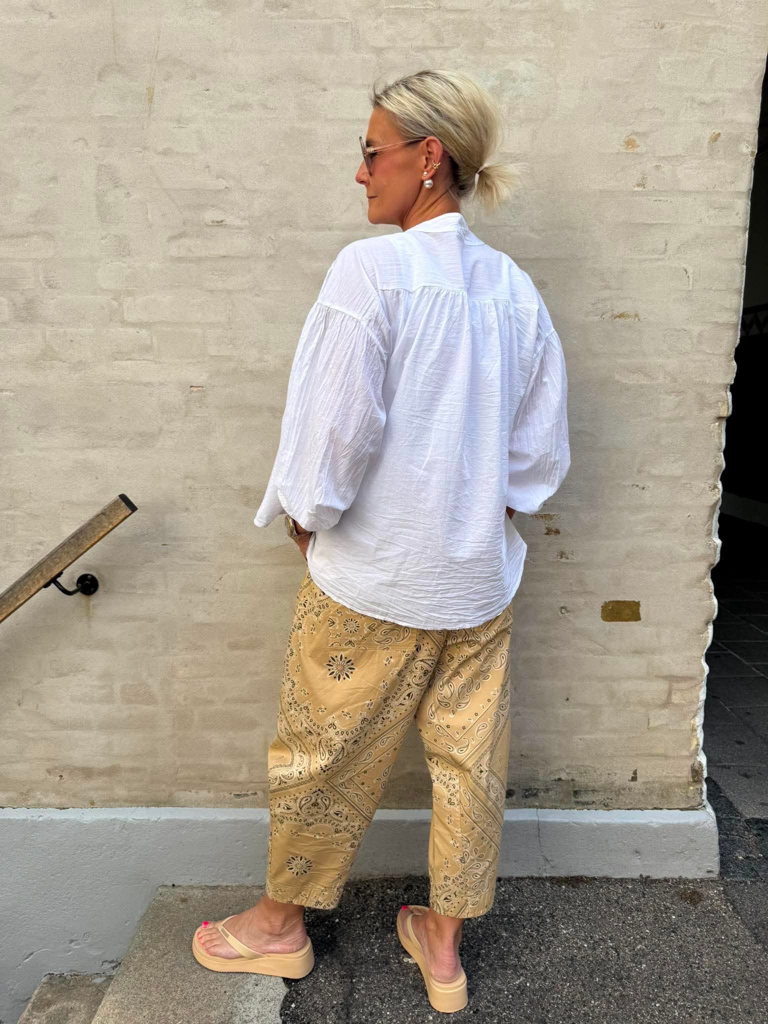 Bandana Pants - Beige