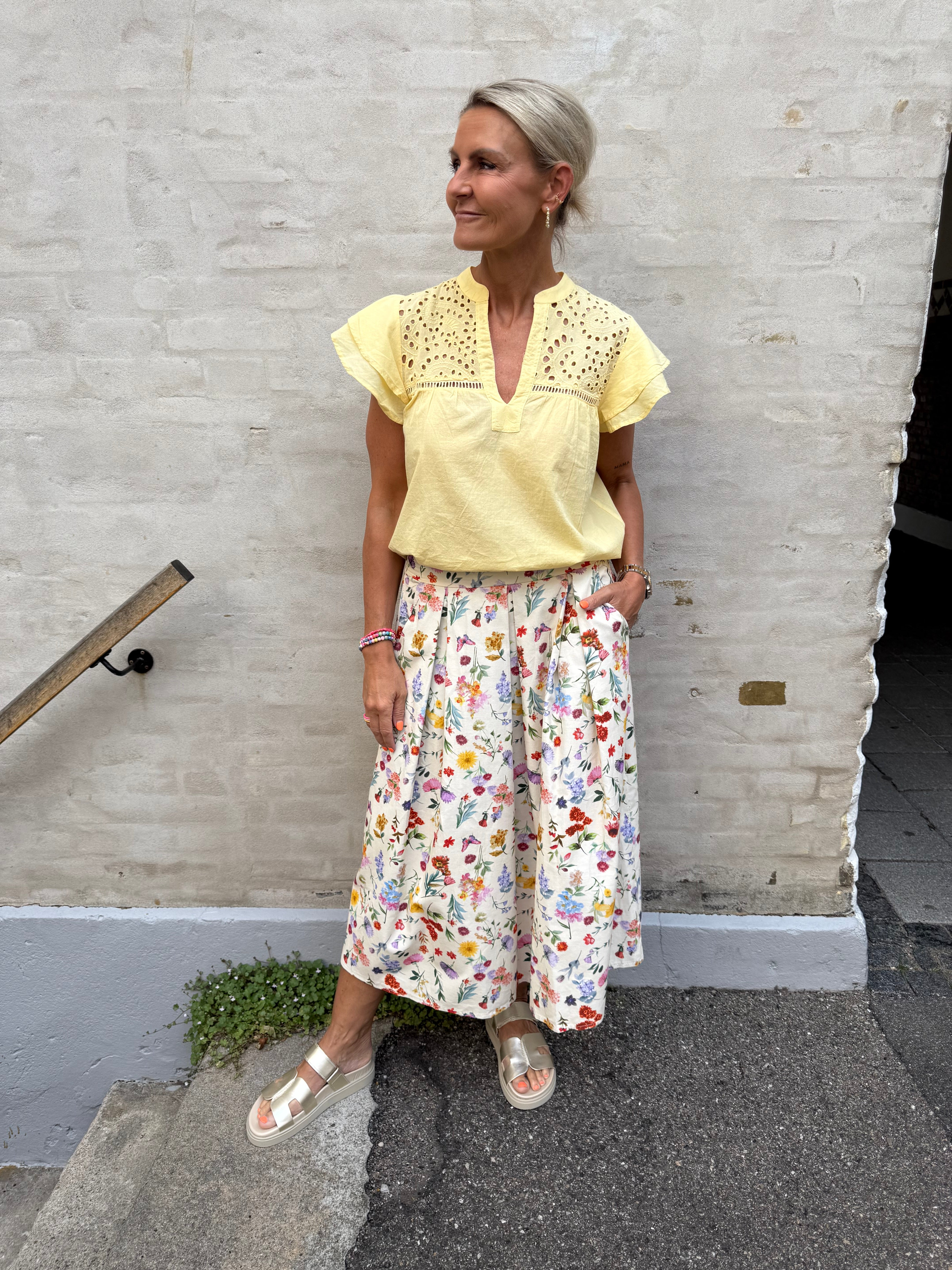 Christel Solid Top - Ljusgul