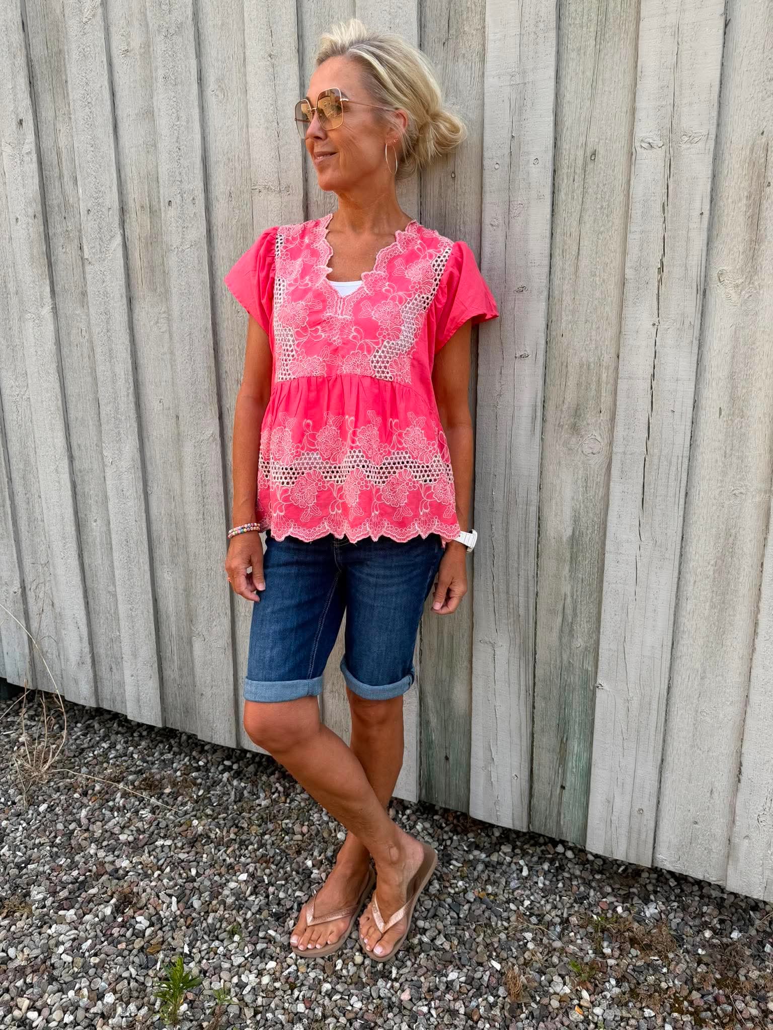 Denio Blouse - Sugar Coral