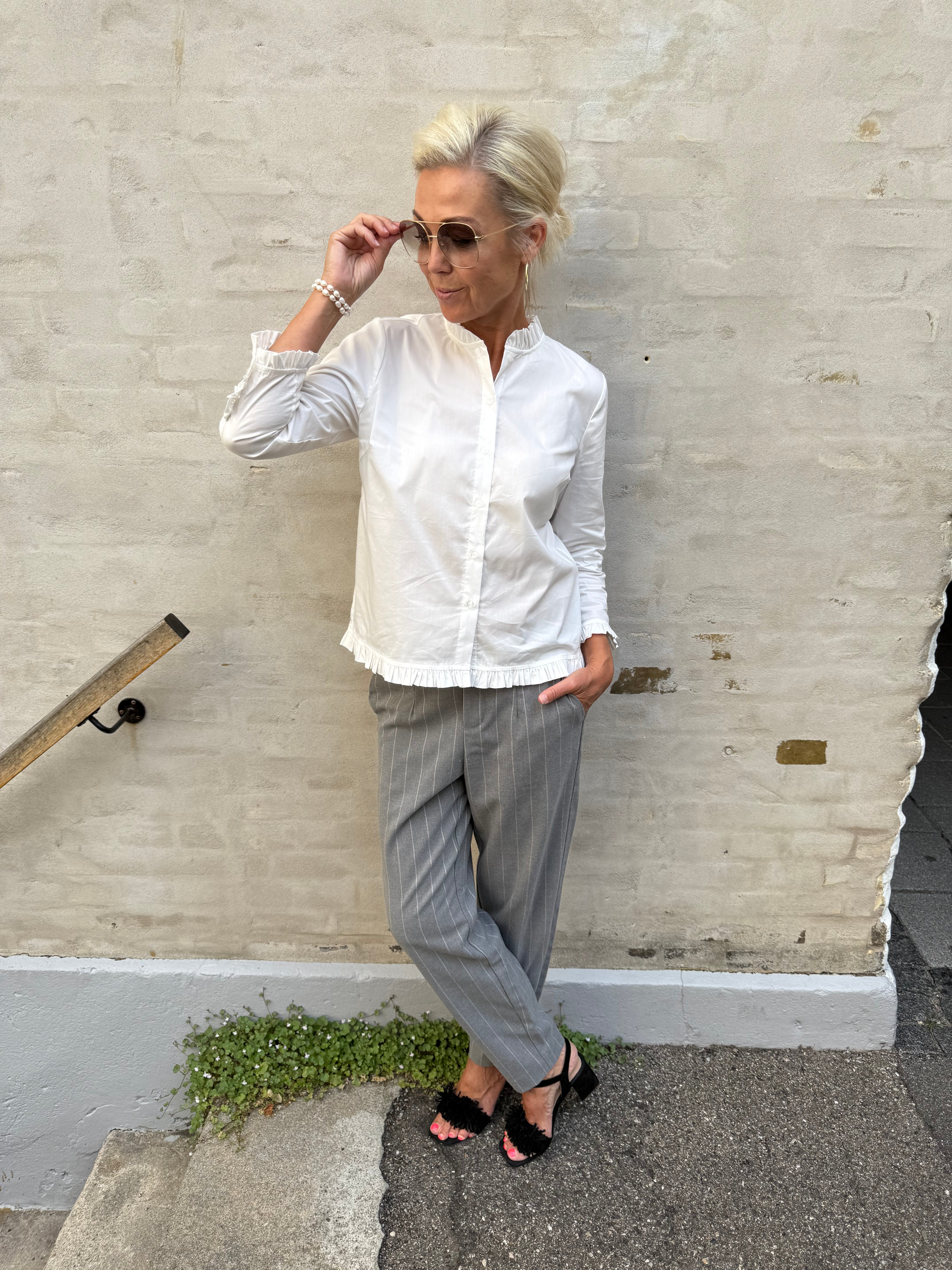 Kiea Antoinette Skjorta - Spring Gardenia