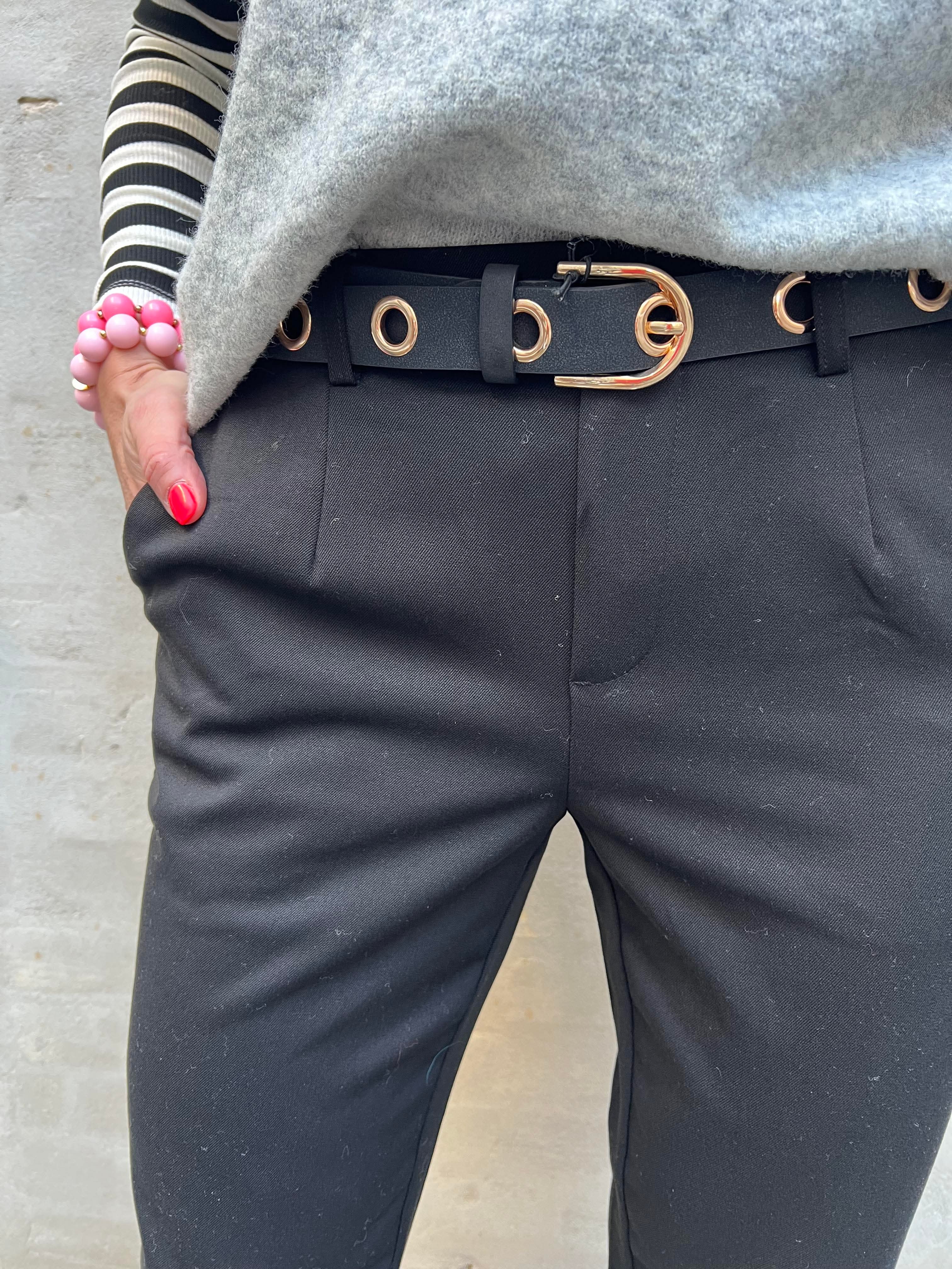 Lisa Slim Pant - Svart