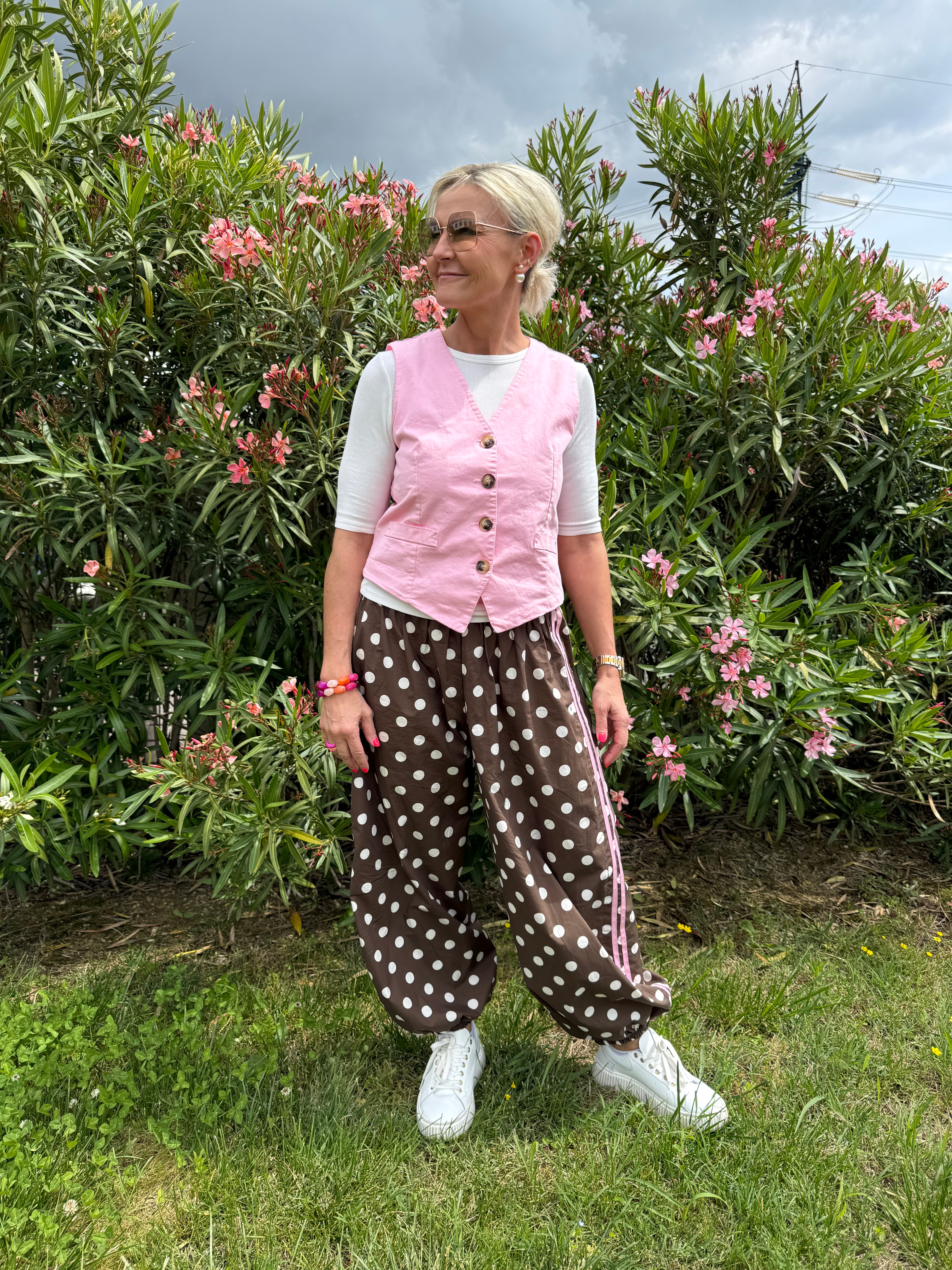 Ballon Dot Pants - Choko
