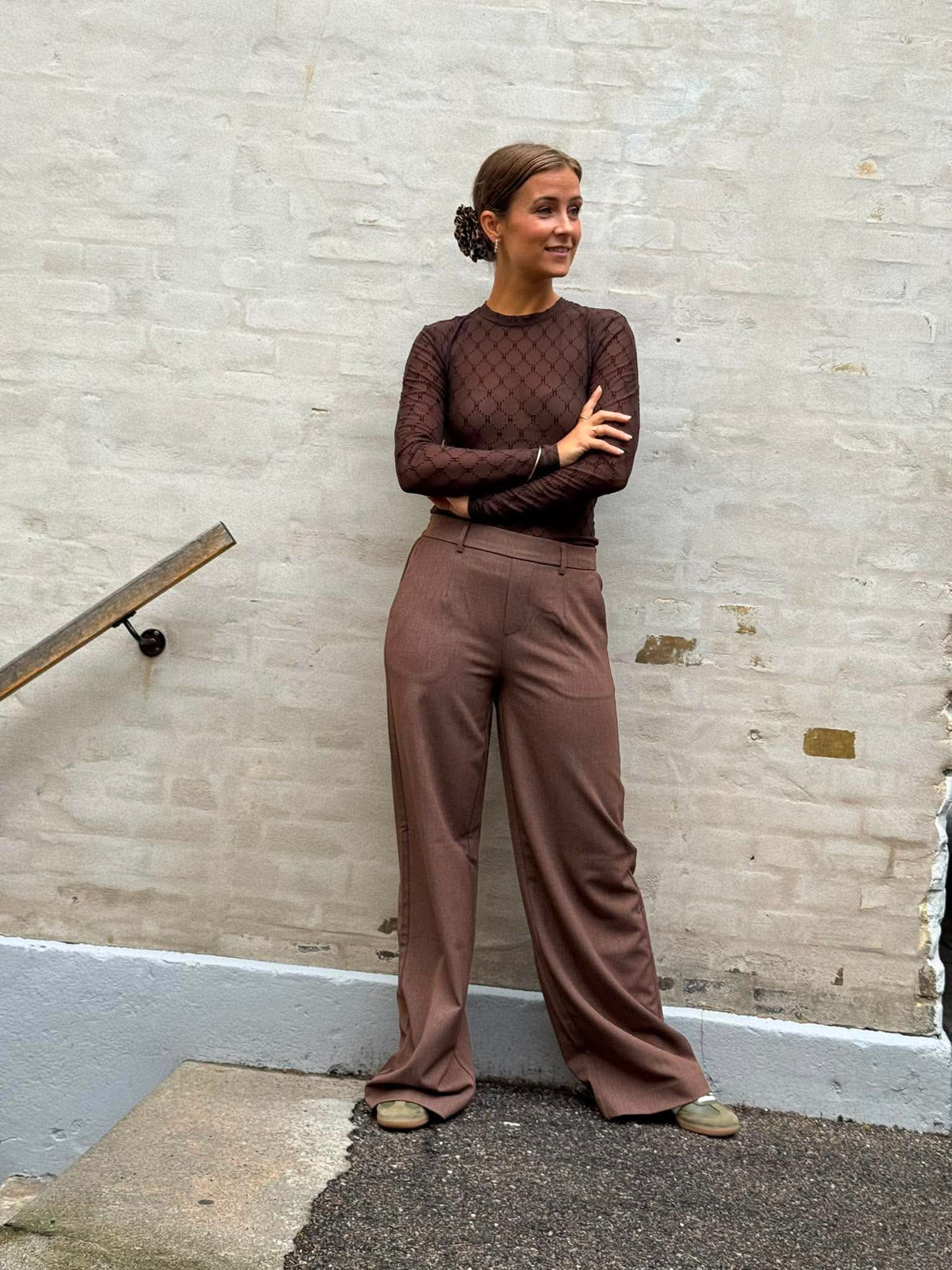 Lisa WIDE Pant - Carafe Melange