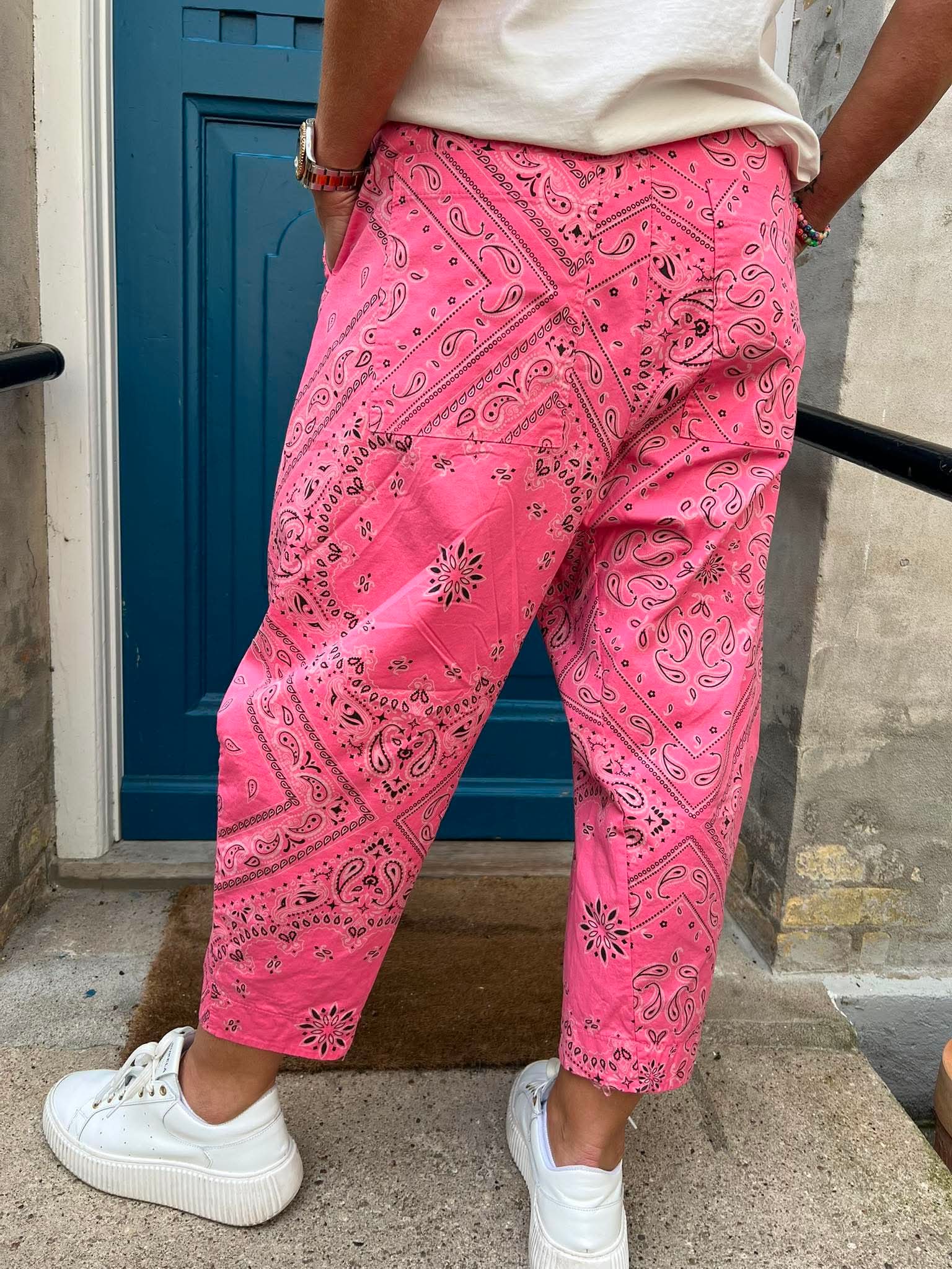 Bandana Pants - Pink