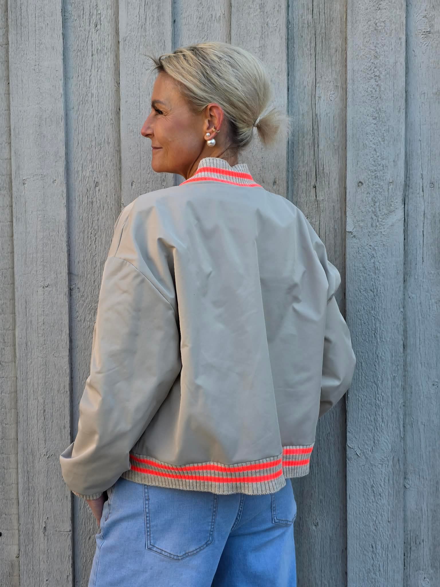 Sandy Bomber Jacket - Beige