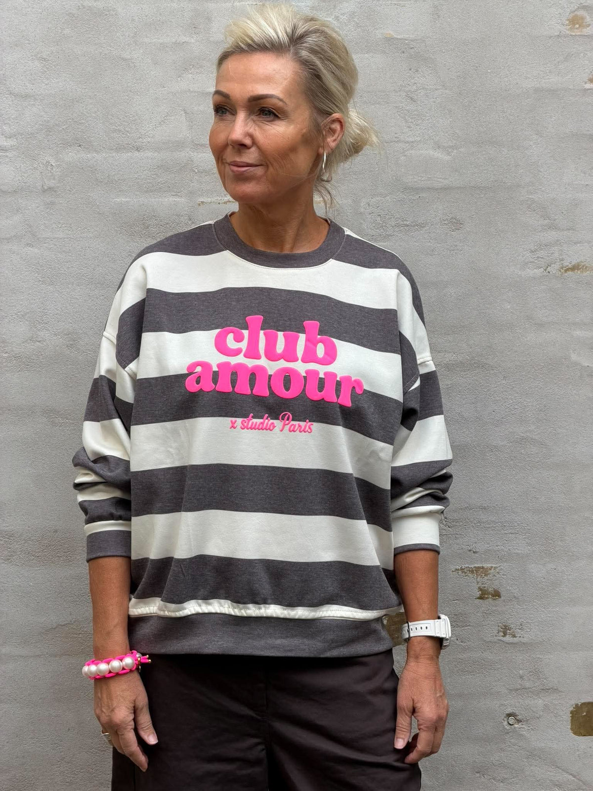 Club Sweat - Brun/Rosa/Neon