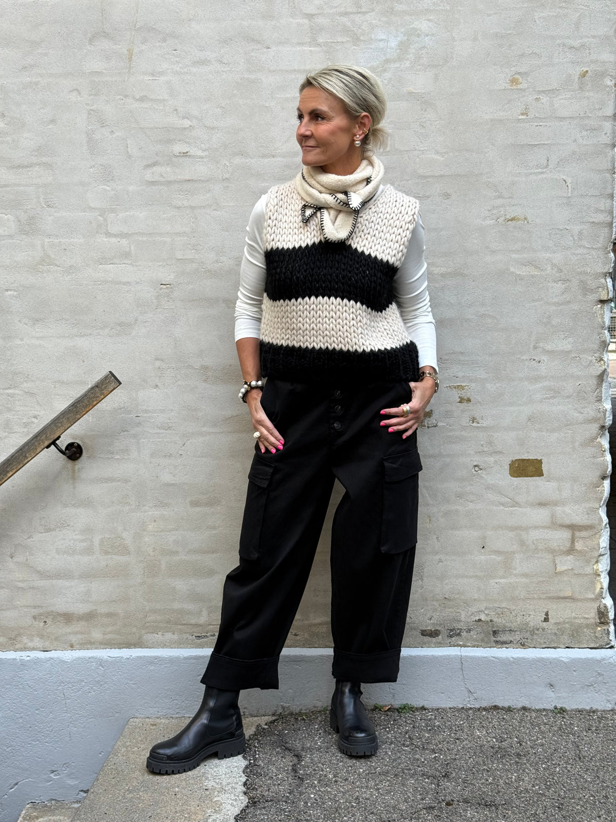 Leopanto Cargo Pants - Black