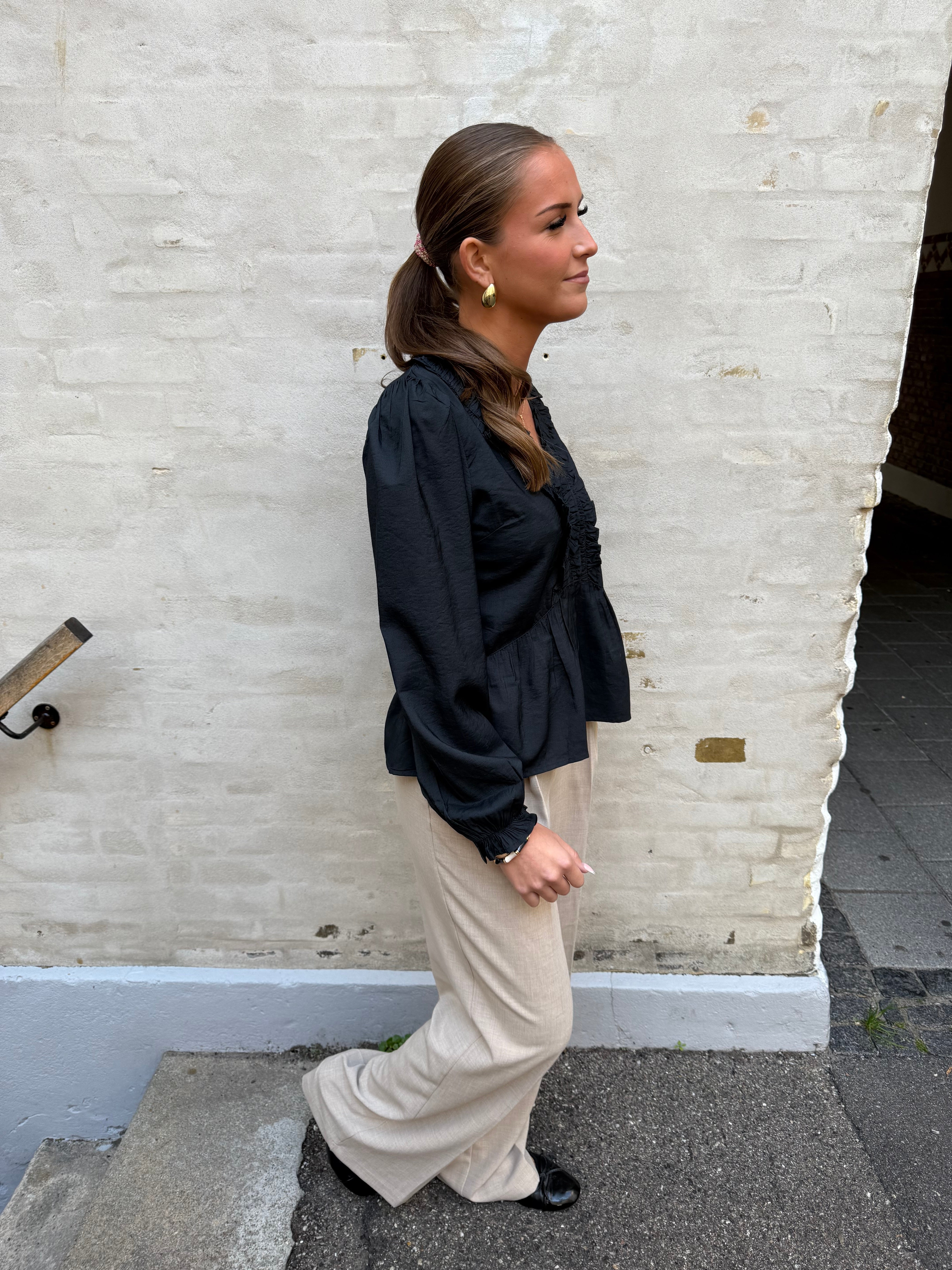 Melfy Structure Blus - Marinblå