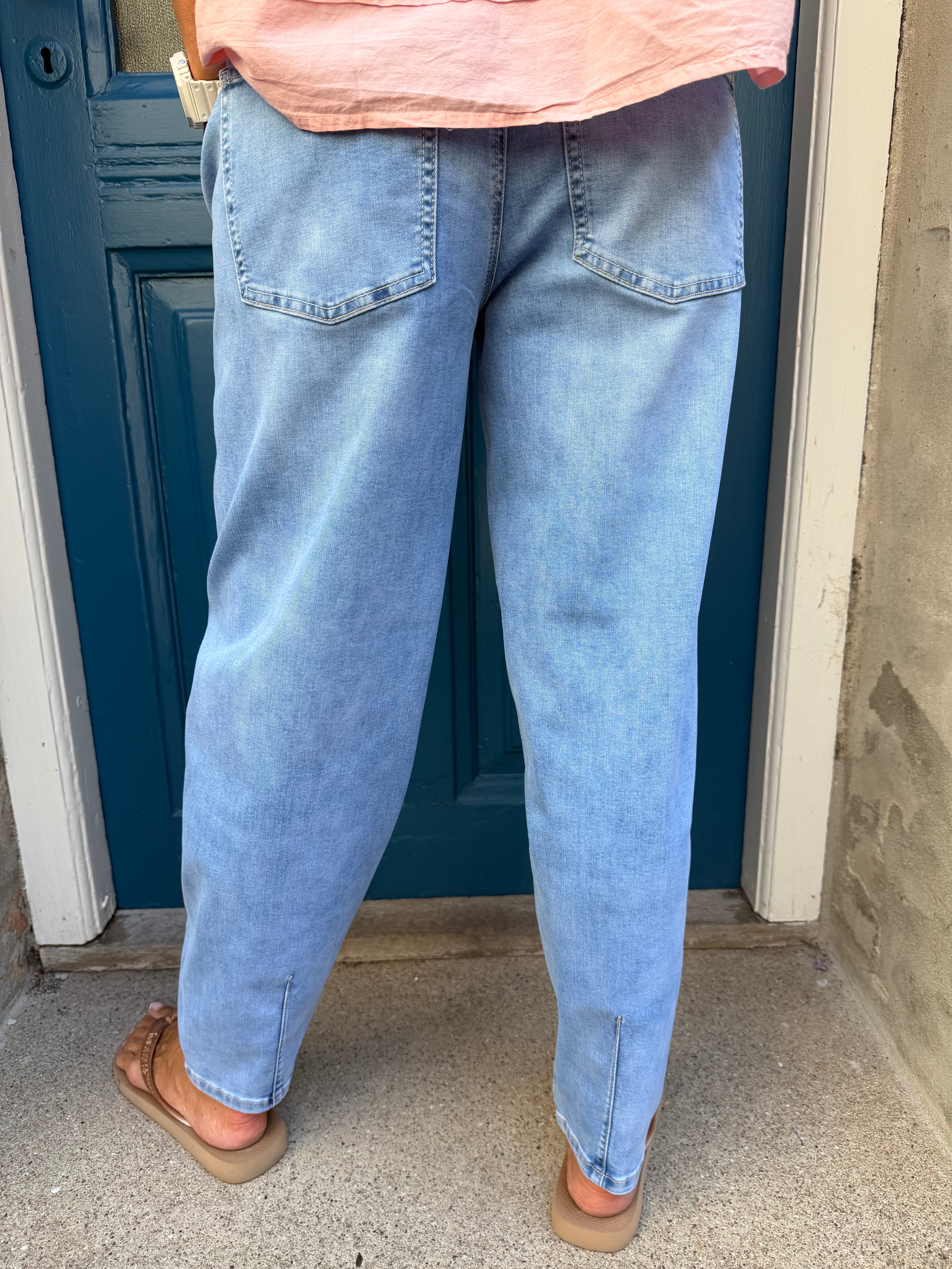 Karlie Barrel High Waist - Light Blue