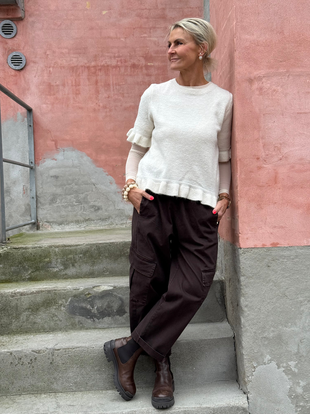 Gigi Cargo Pants - Dark Brown