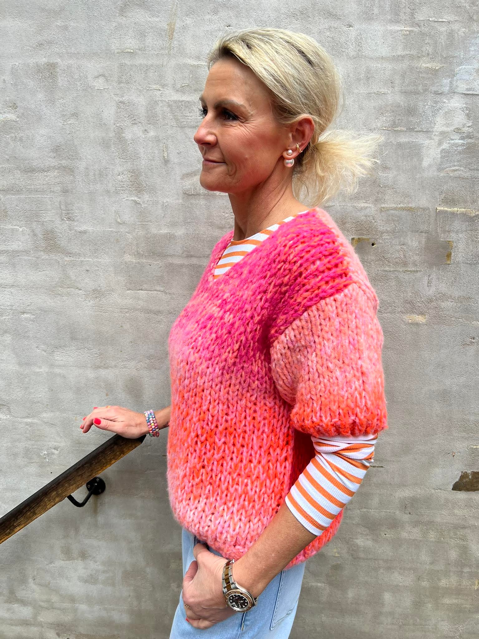 Grace Knit - Orange/Rosa/Röd
