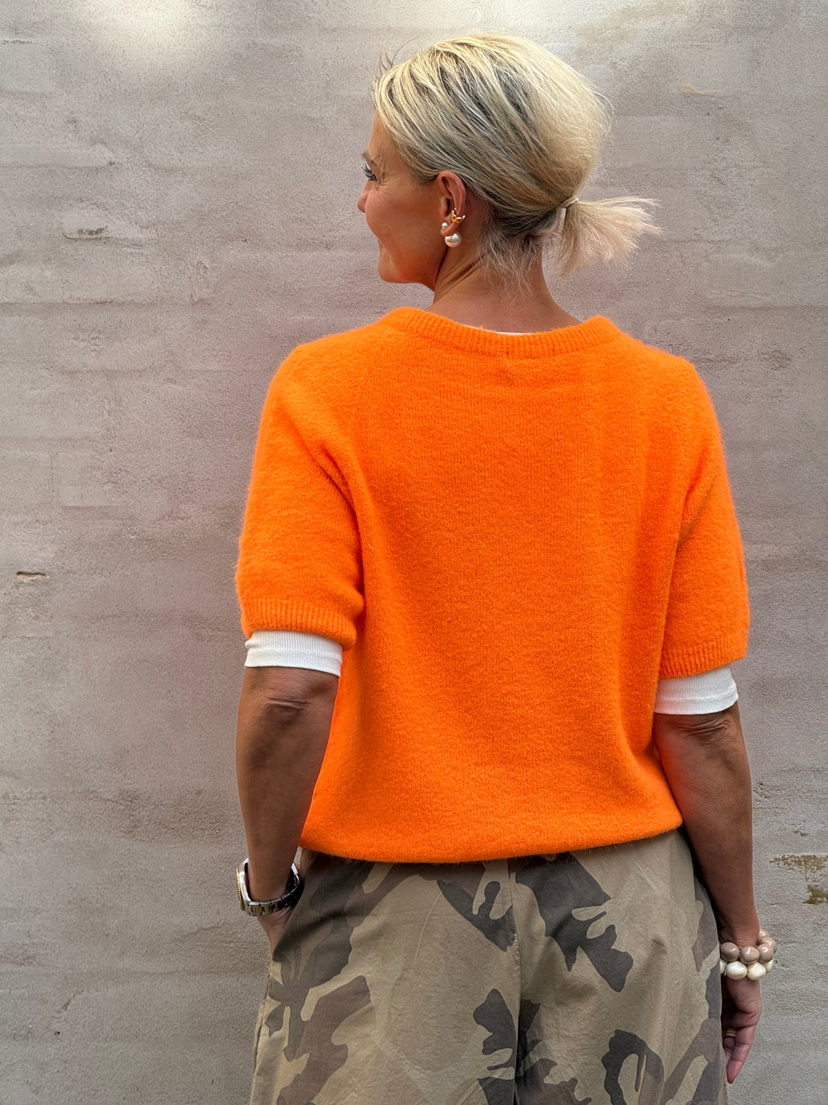 Lavinia Knit - Orange Flou