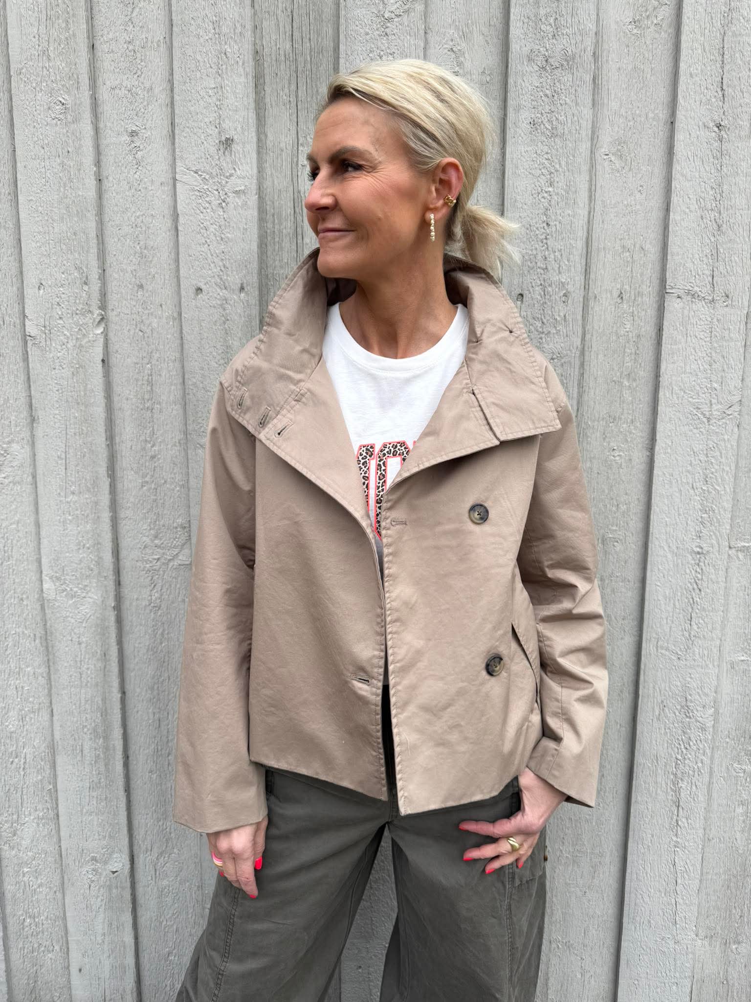 GRO kort jacka - Desert Taupe