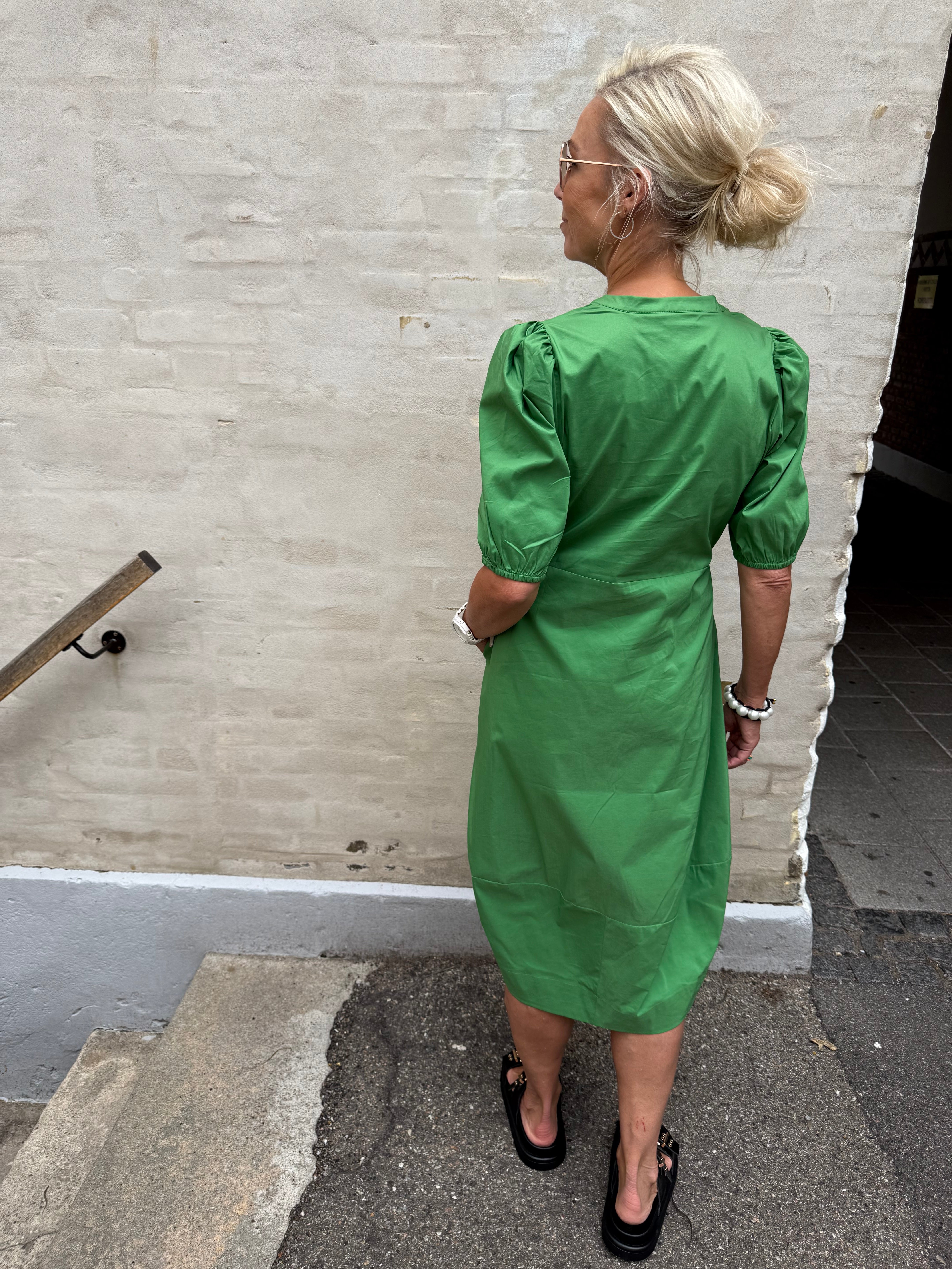 Antoinett SS Placket Dress - Mintgrön