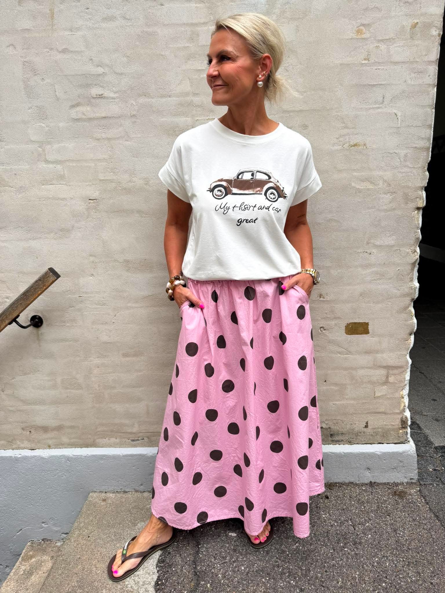 ABBIE Skirt - Rose Dot