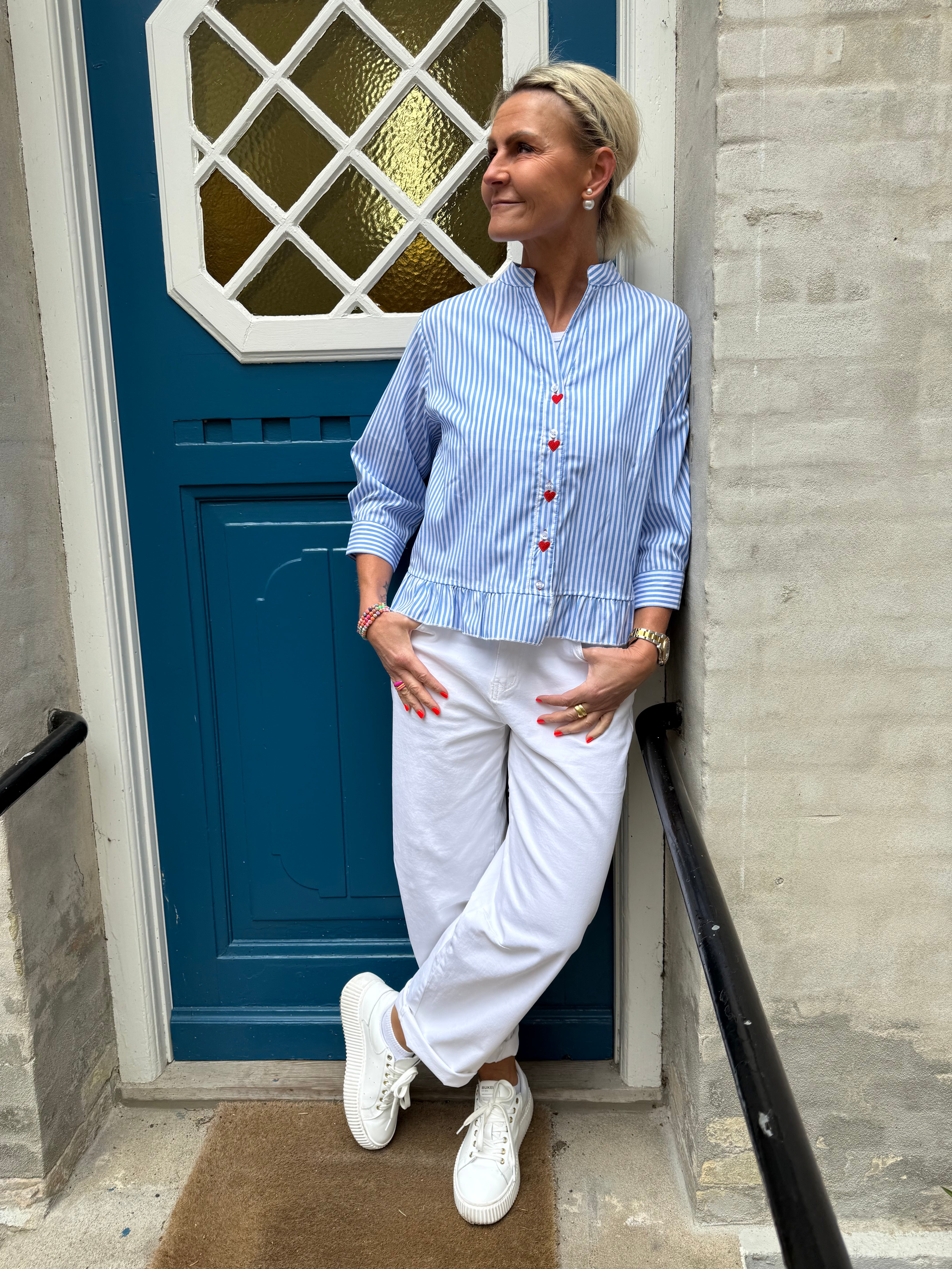 Lobster Shirt - Blue Stripe