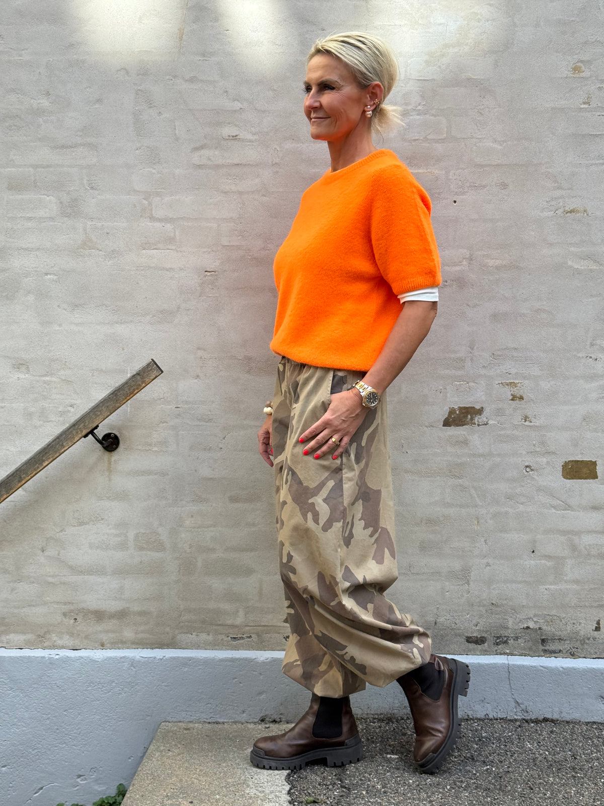 Lavinia Knit - Orange Flou