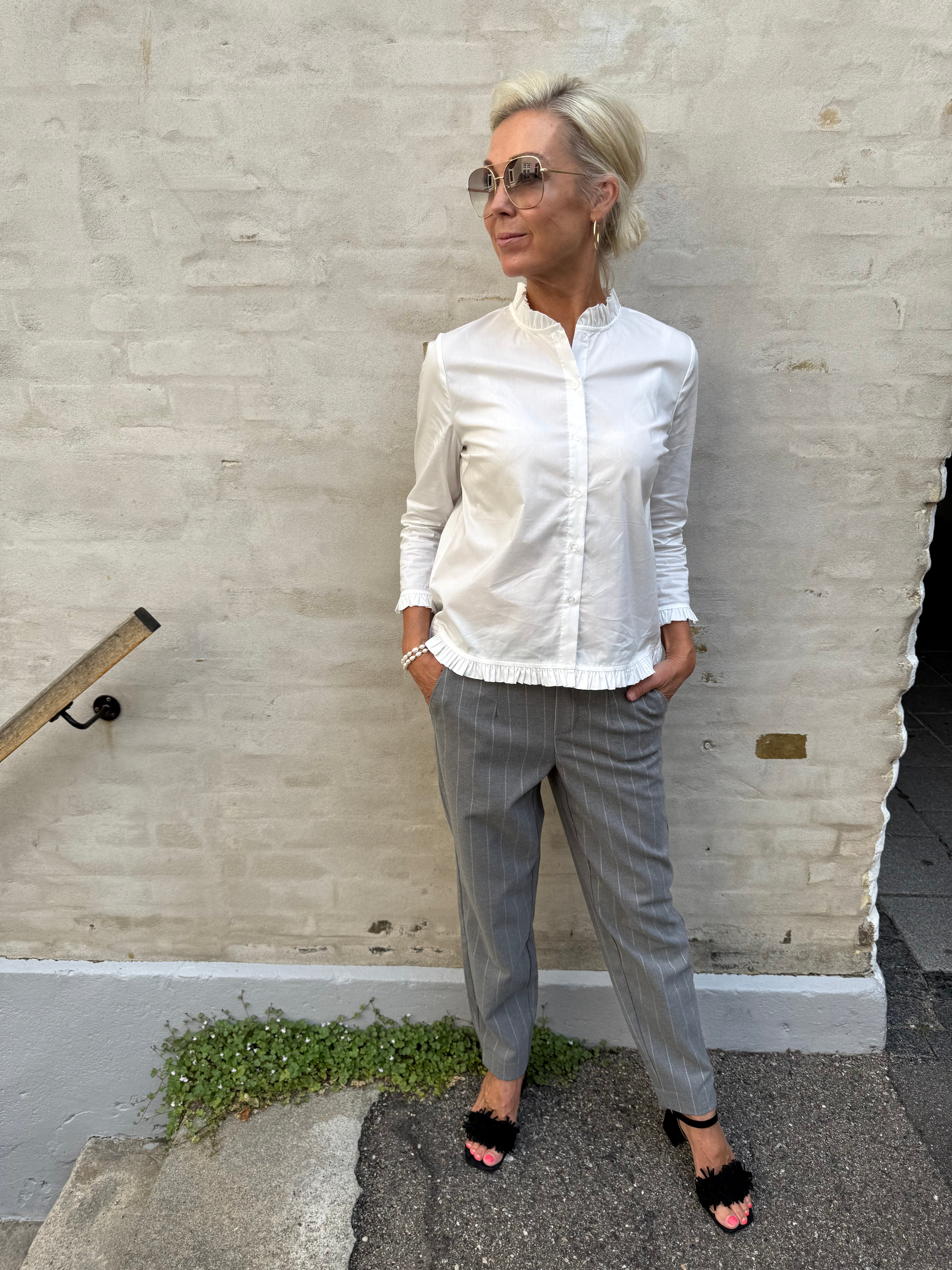 Kiea Antoinette Skjorta - Spring Gardenia