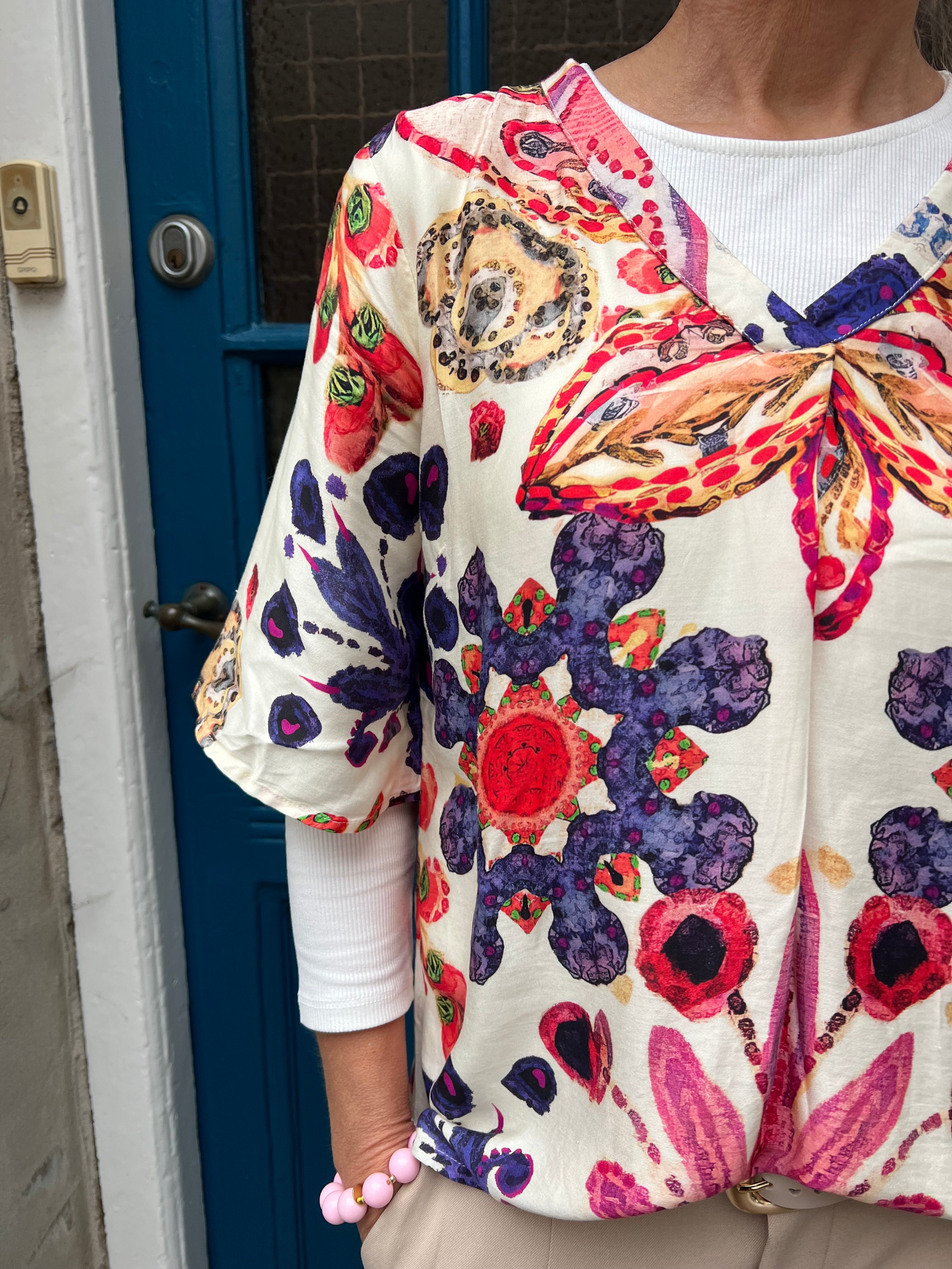 Mandy Blus - Blå/Rosa