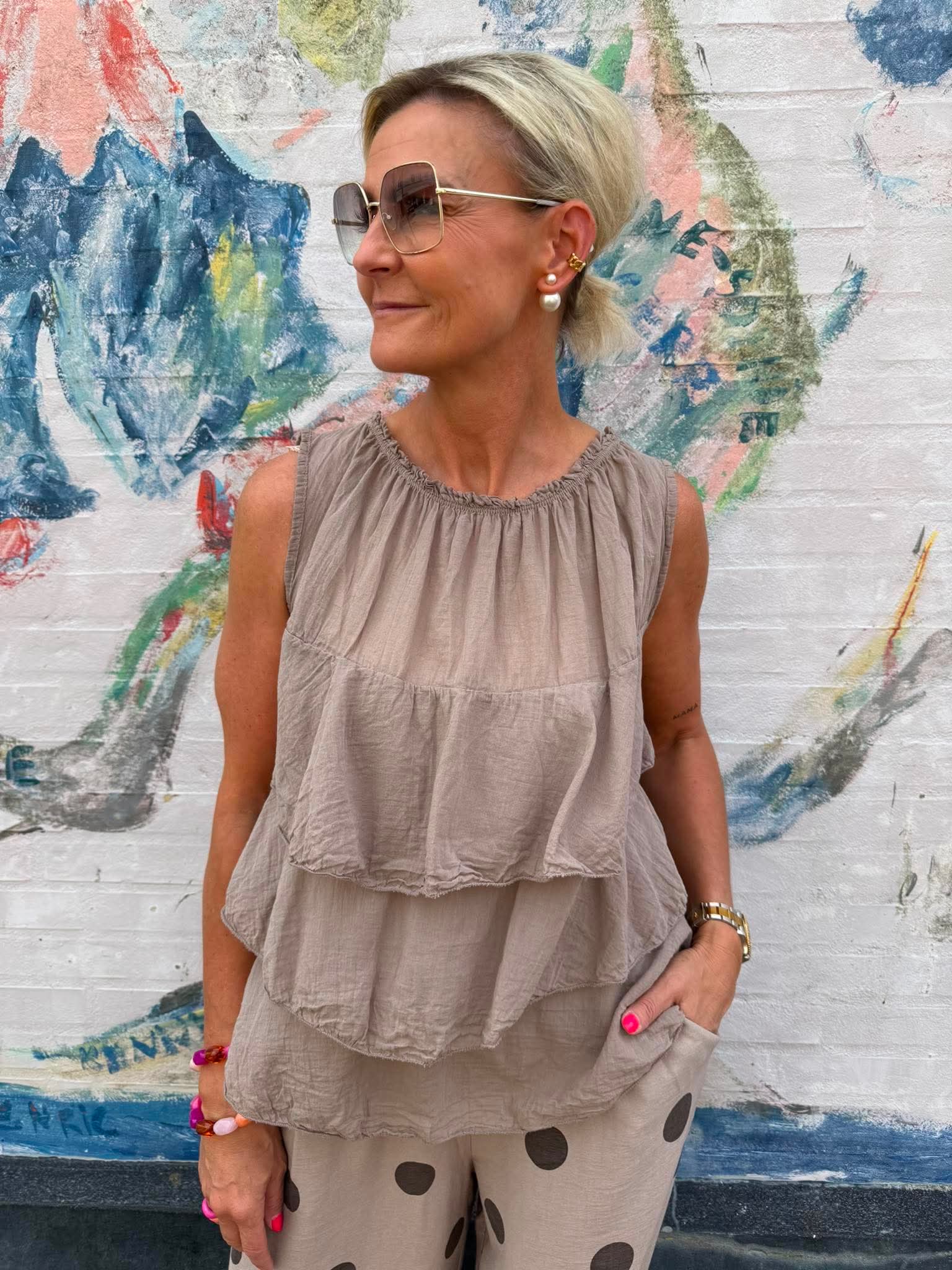 Ruffle Top - Fango