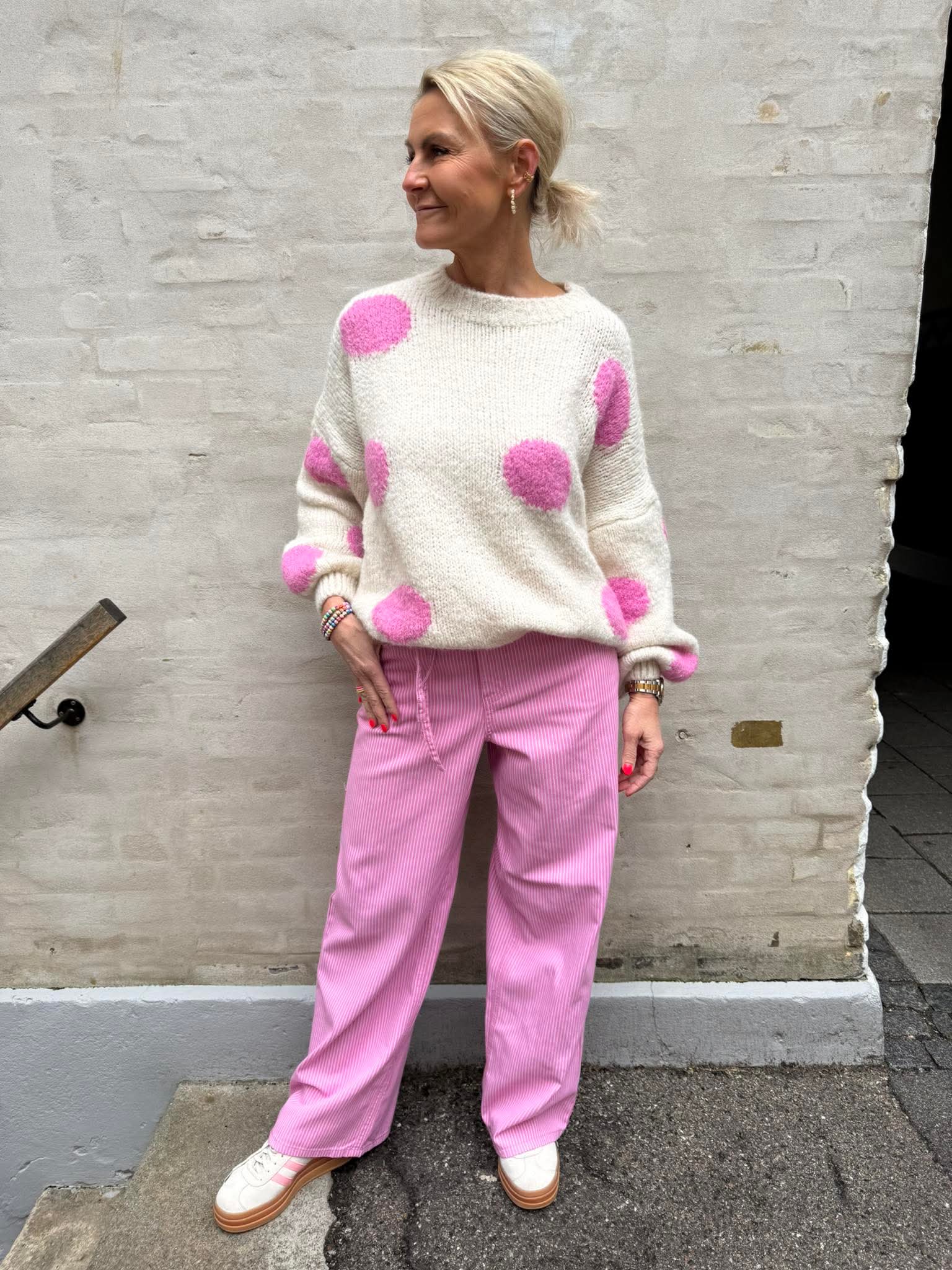 Ayna Pants - Pink Stripe