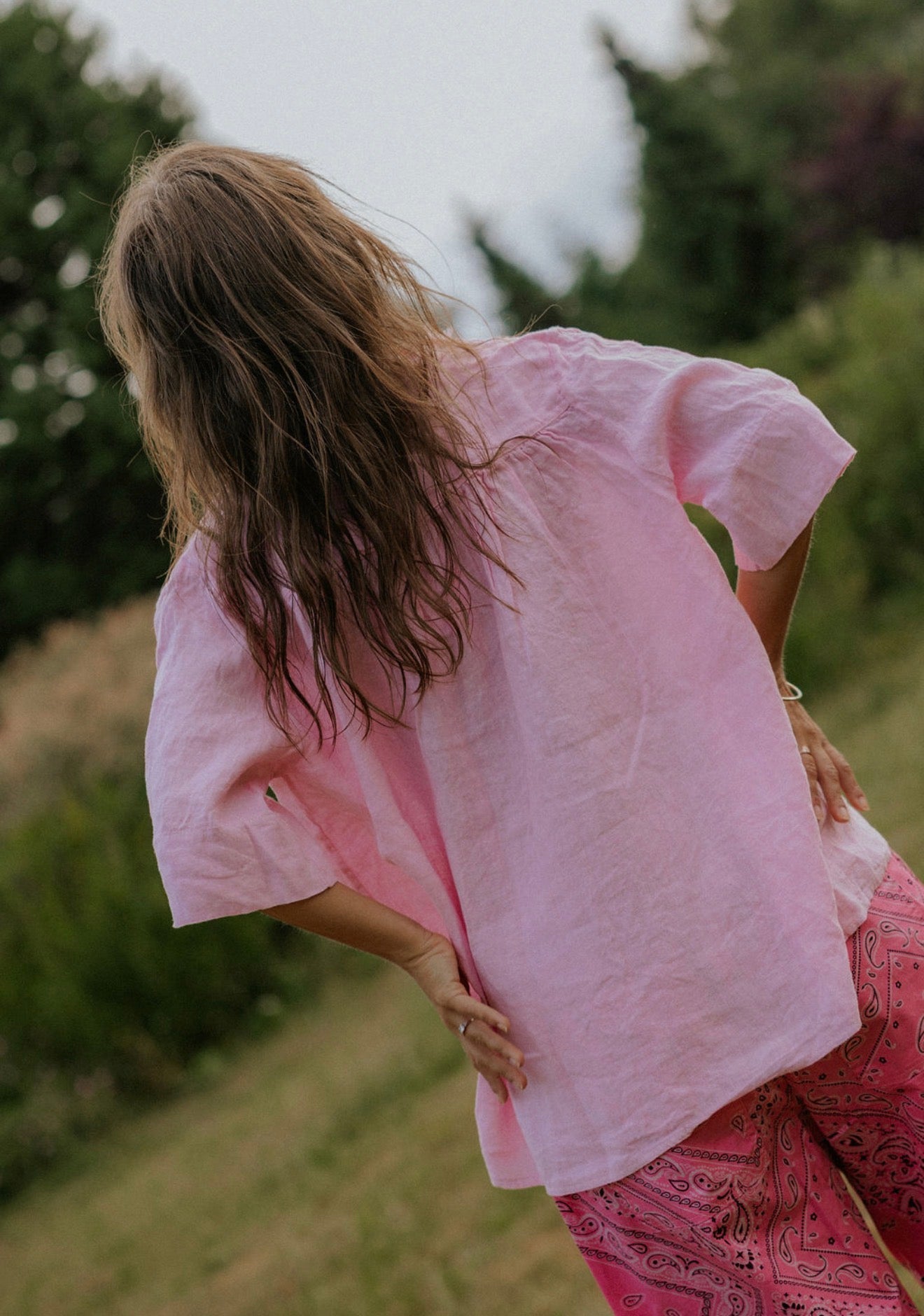 Lino Blouse - Confetto