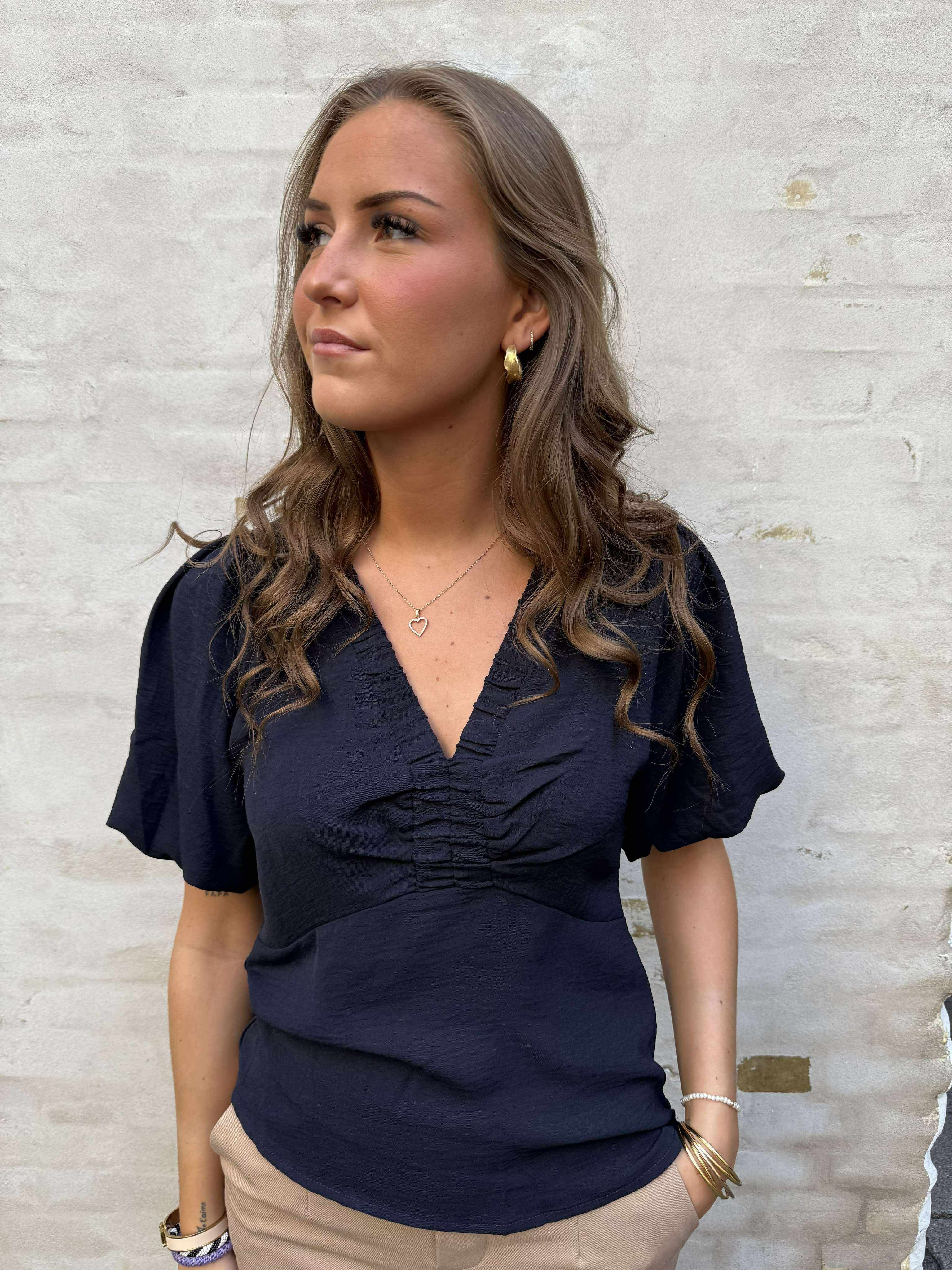 Irina Structure Blus Marinblå