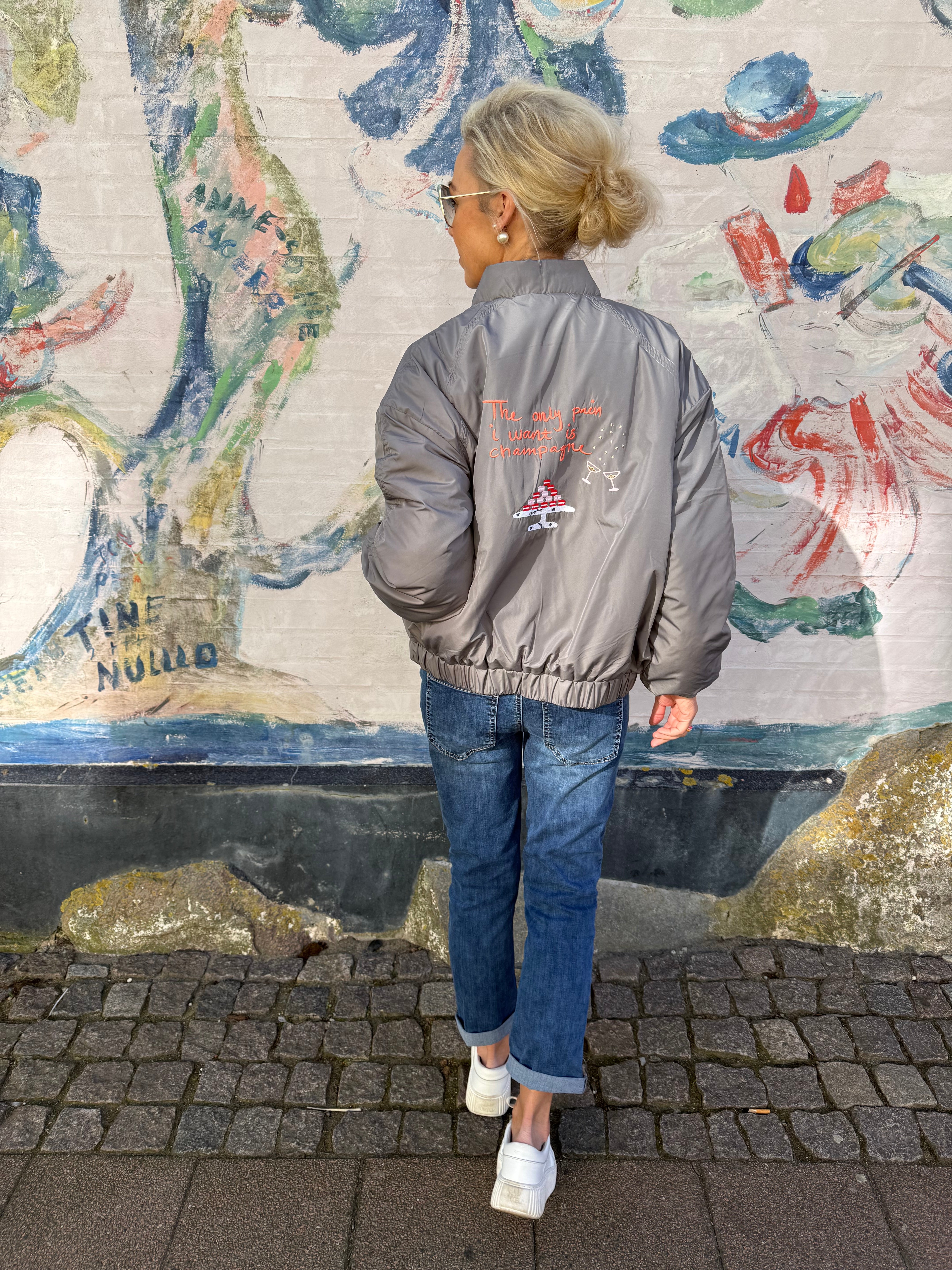 Mi Amore Bomber jacket - Grey