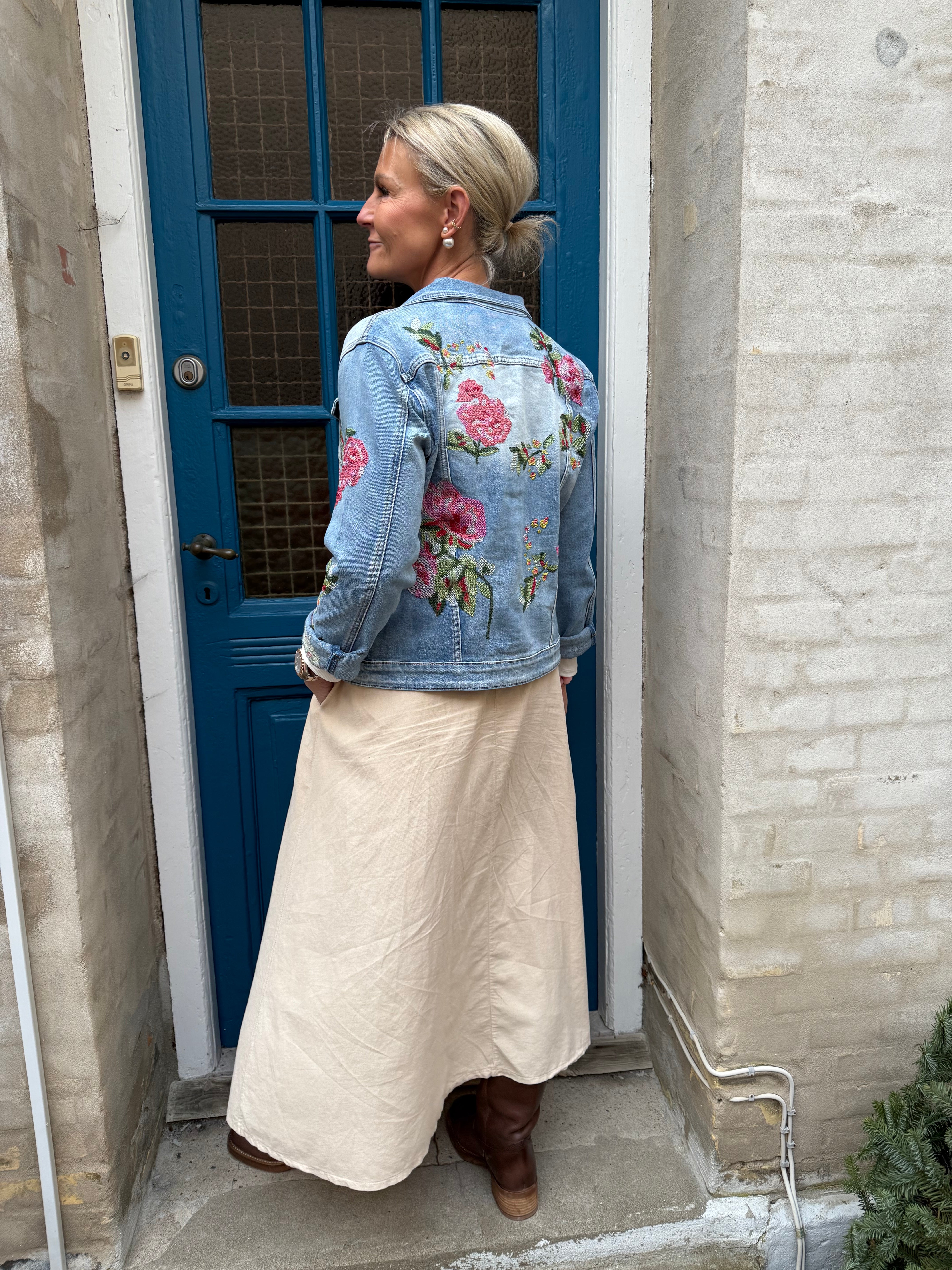 Bohemisk jeansjacka