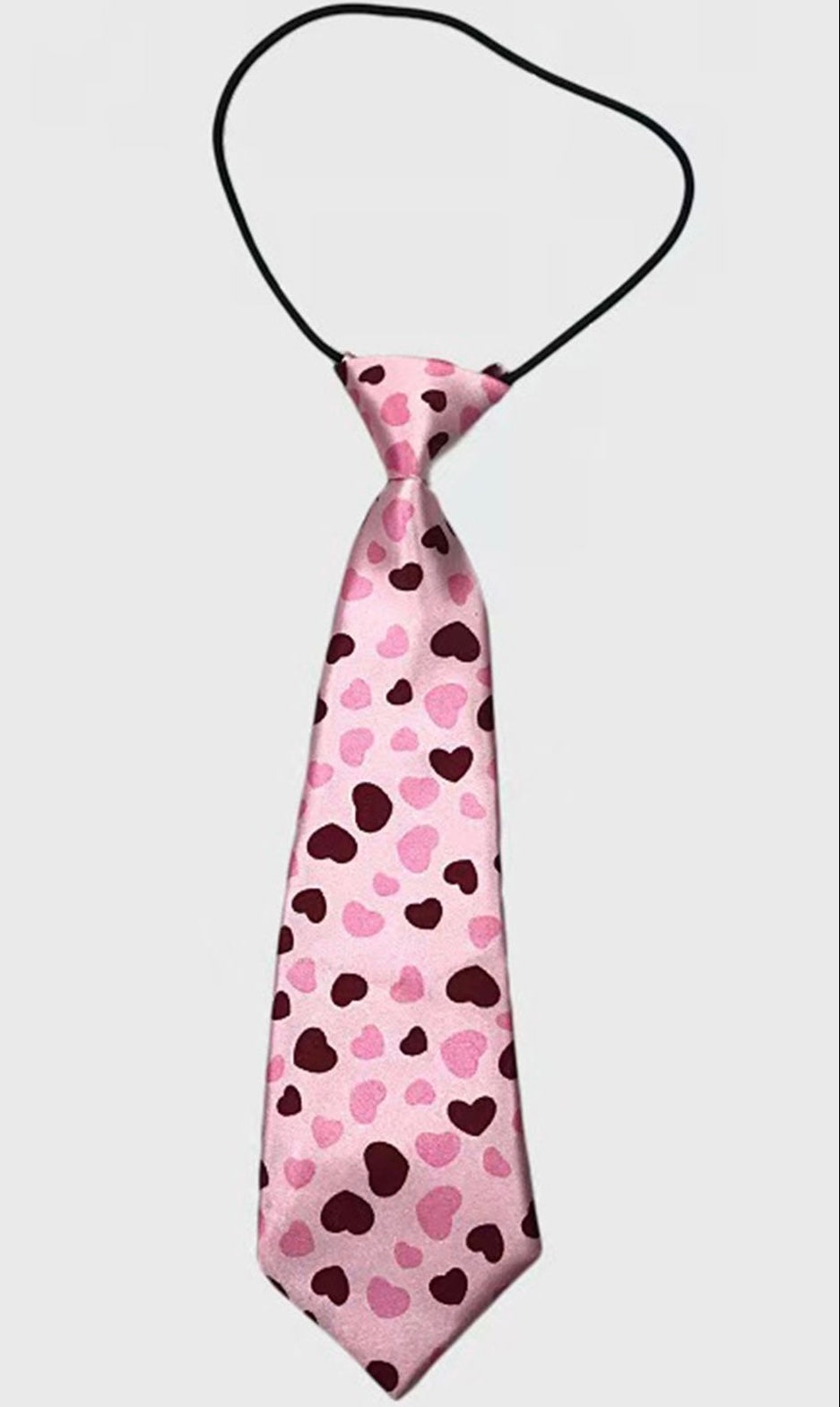 Tie w. Hearts - Rosa