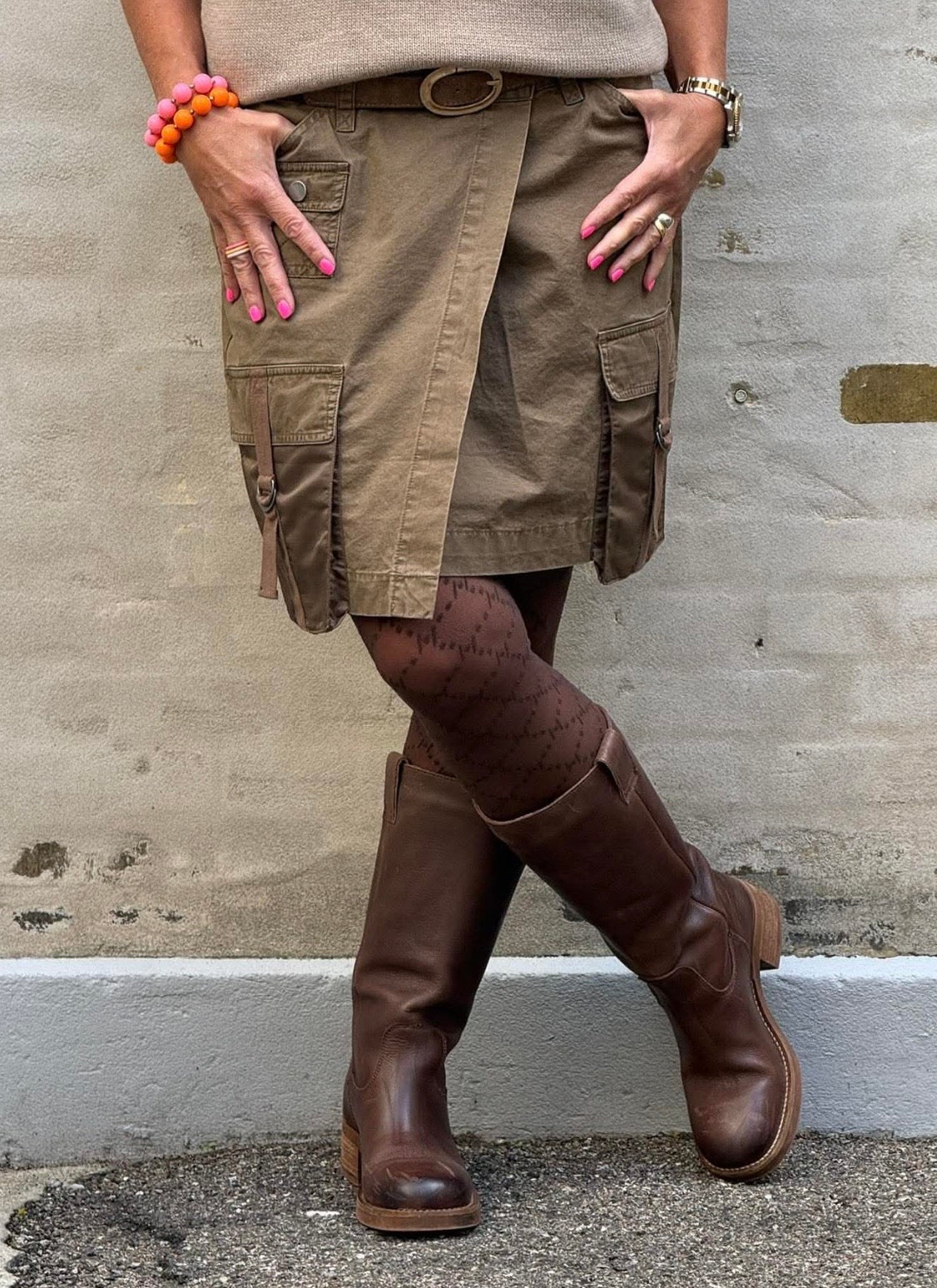 MarleaGO Skirt - Khaki Brown