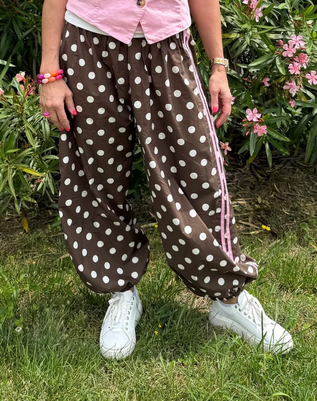 Ballon Dot Pants - Choko