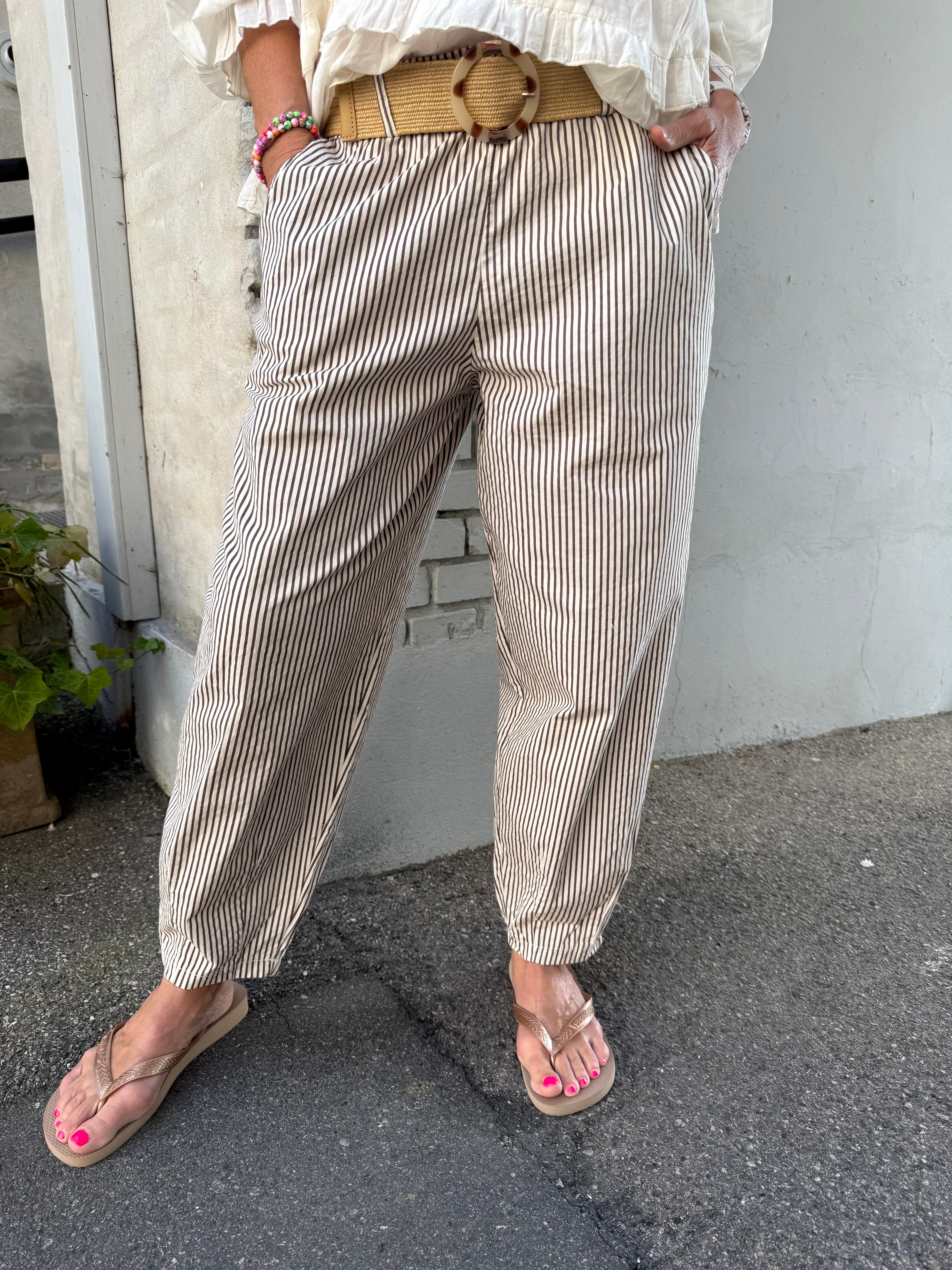 ALLY Barrel Pant - Creme