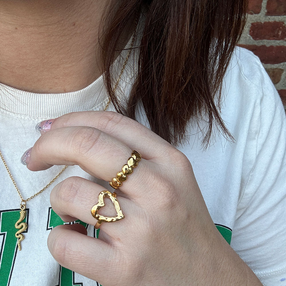 Talia Ring - 18 karats guldpläterad