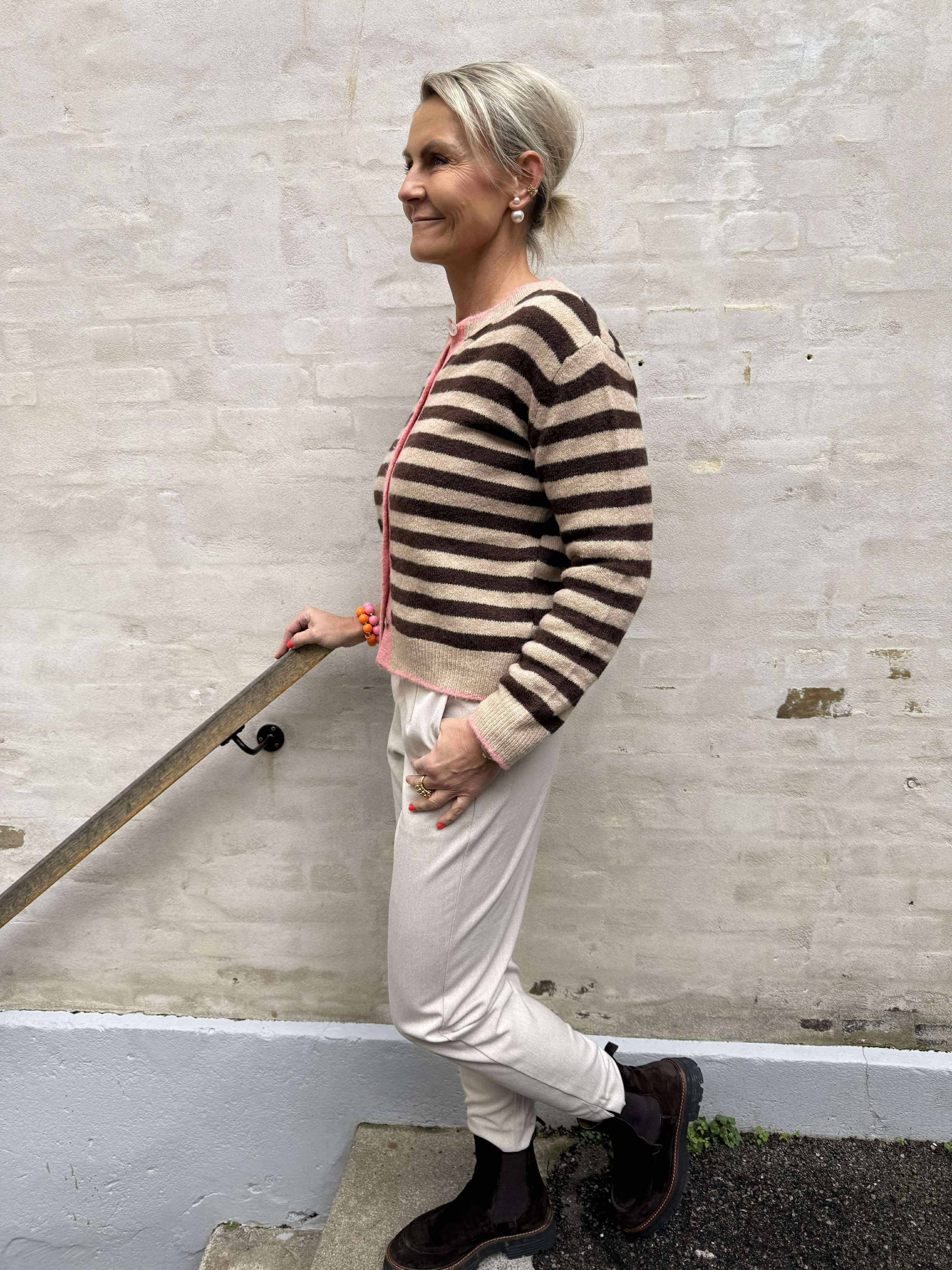 Lisa Slim Pant - Hummus Melange