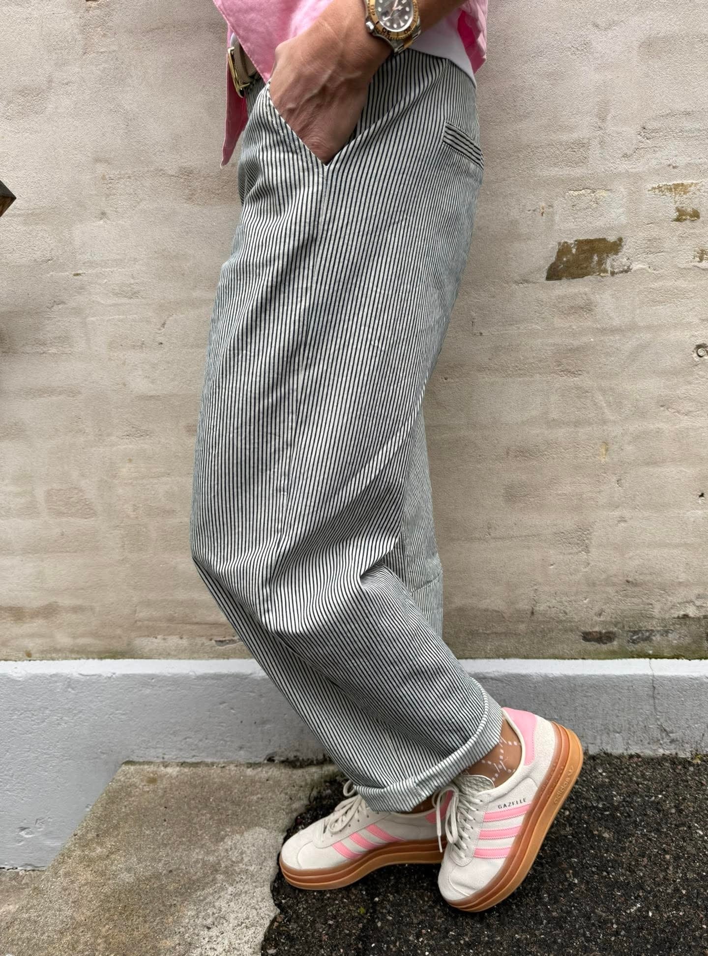 Loui Randiga byxor - Svart/Vit