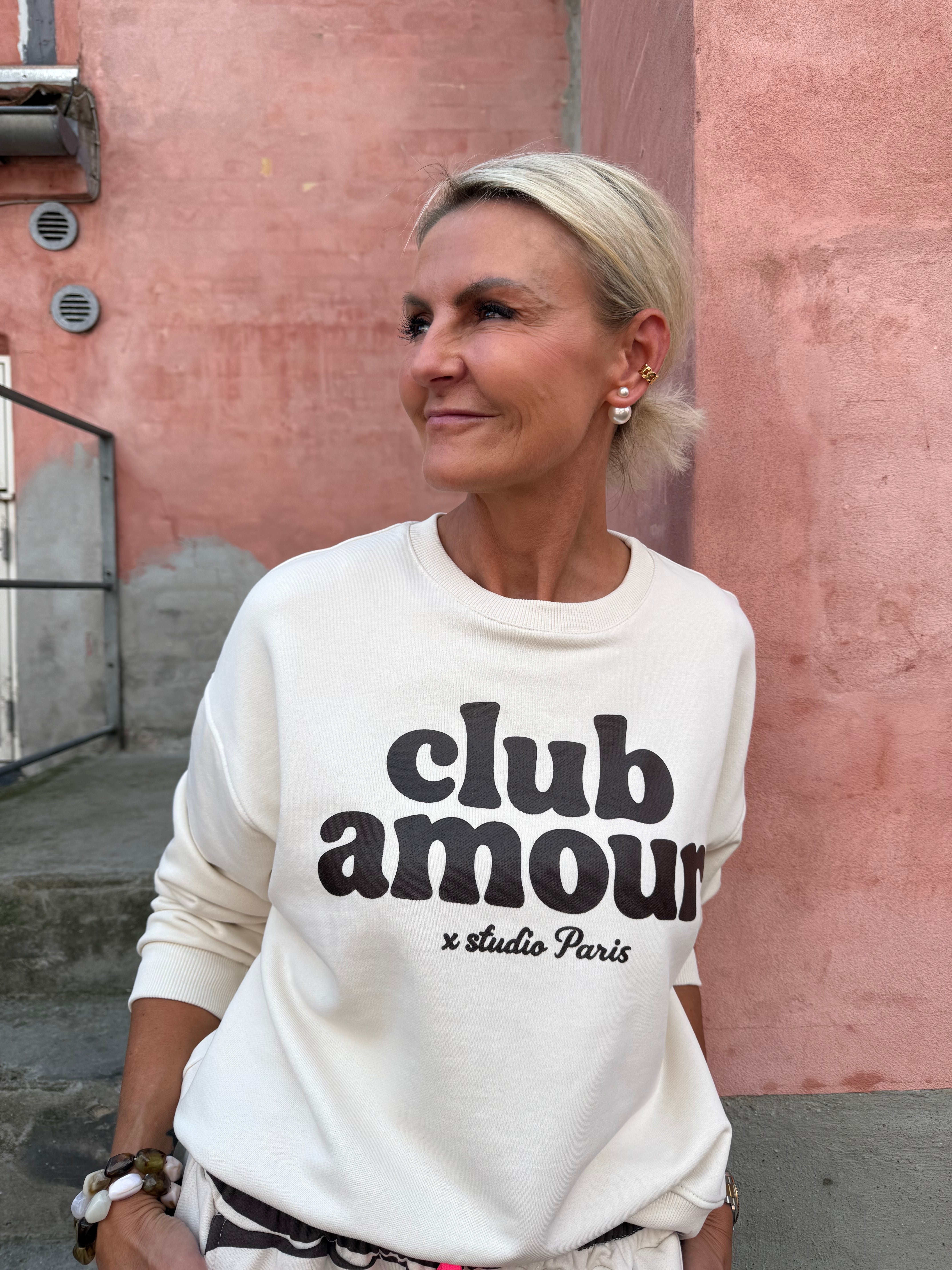 Club Amour Sweat - Beige/Brun