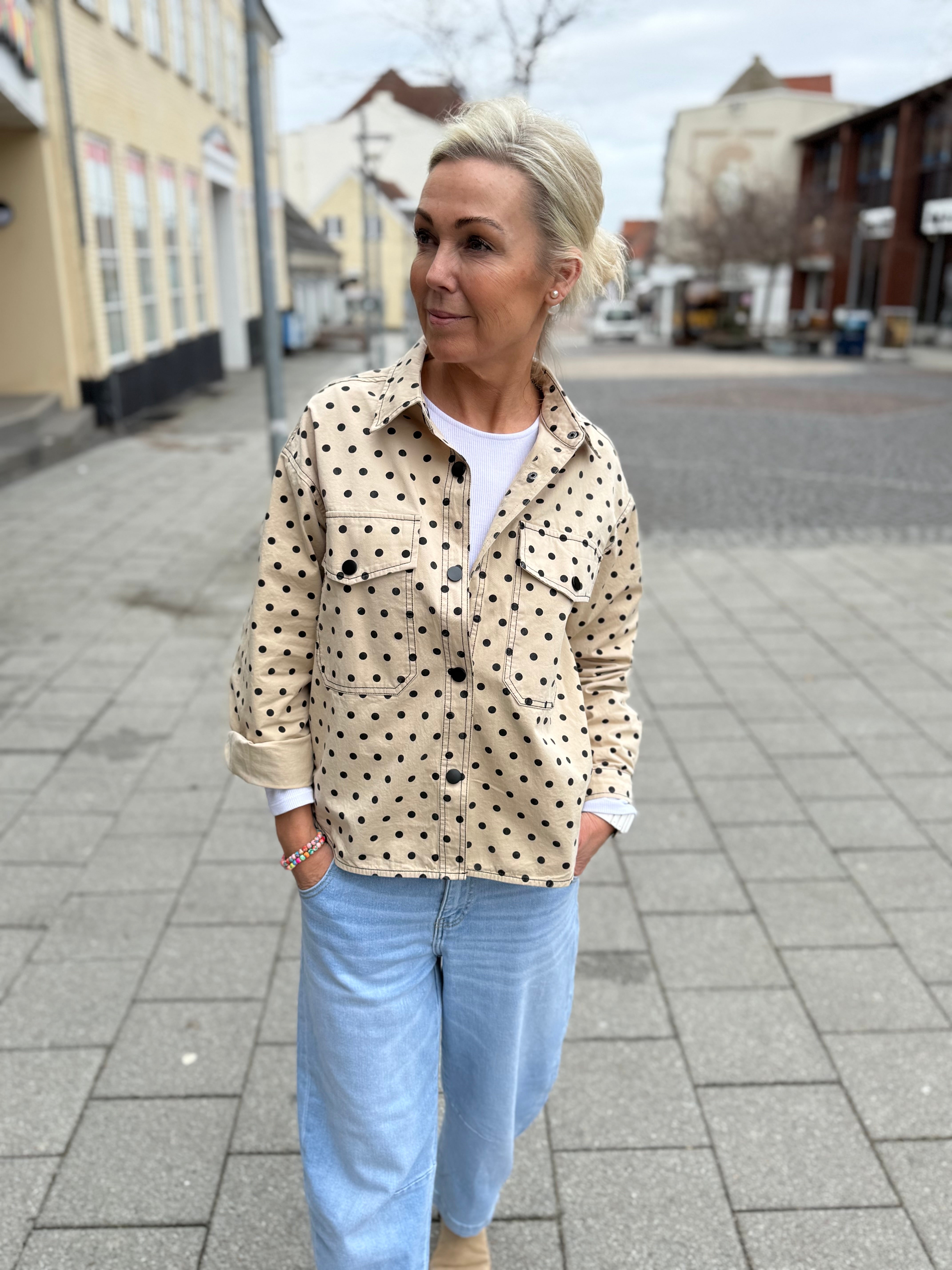 DiddiCC Dot Shirt - Bone