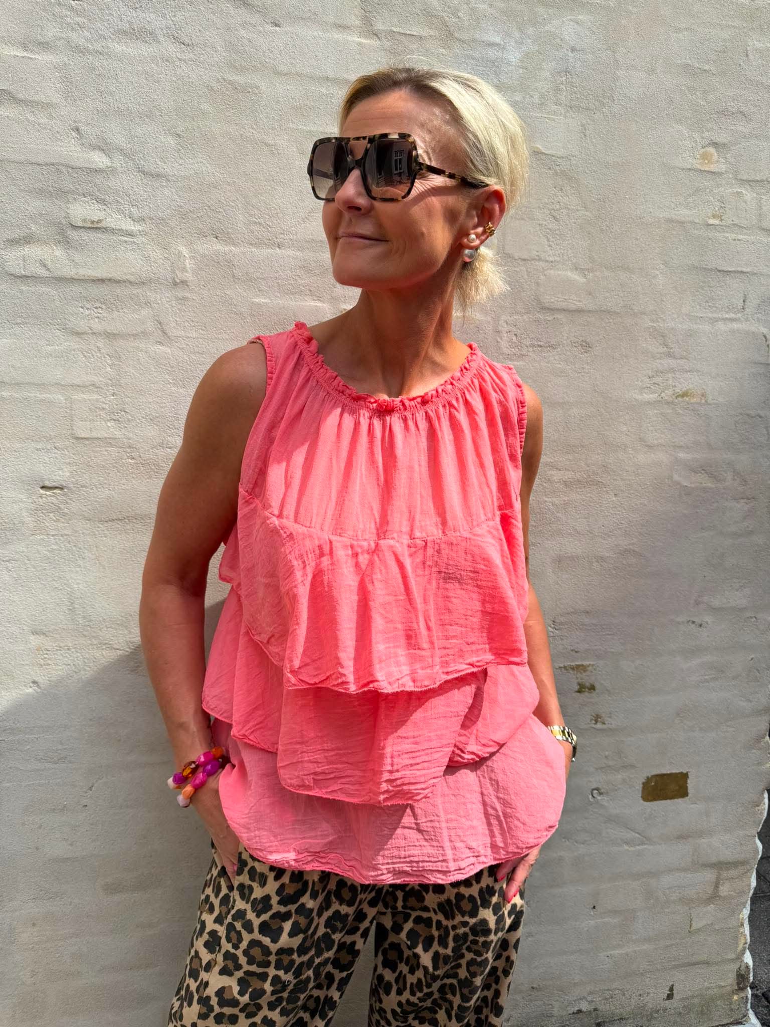 Ruffle Top - Orange