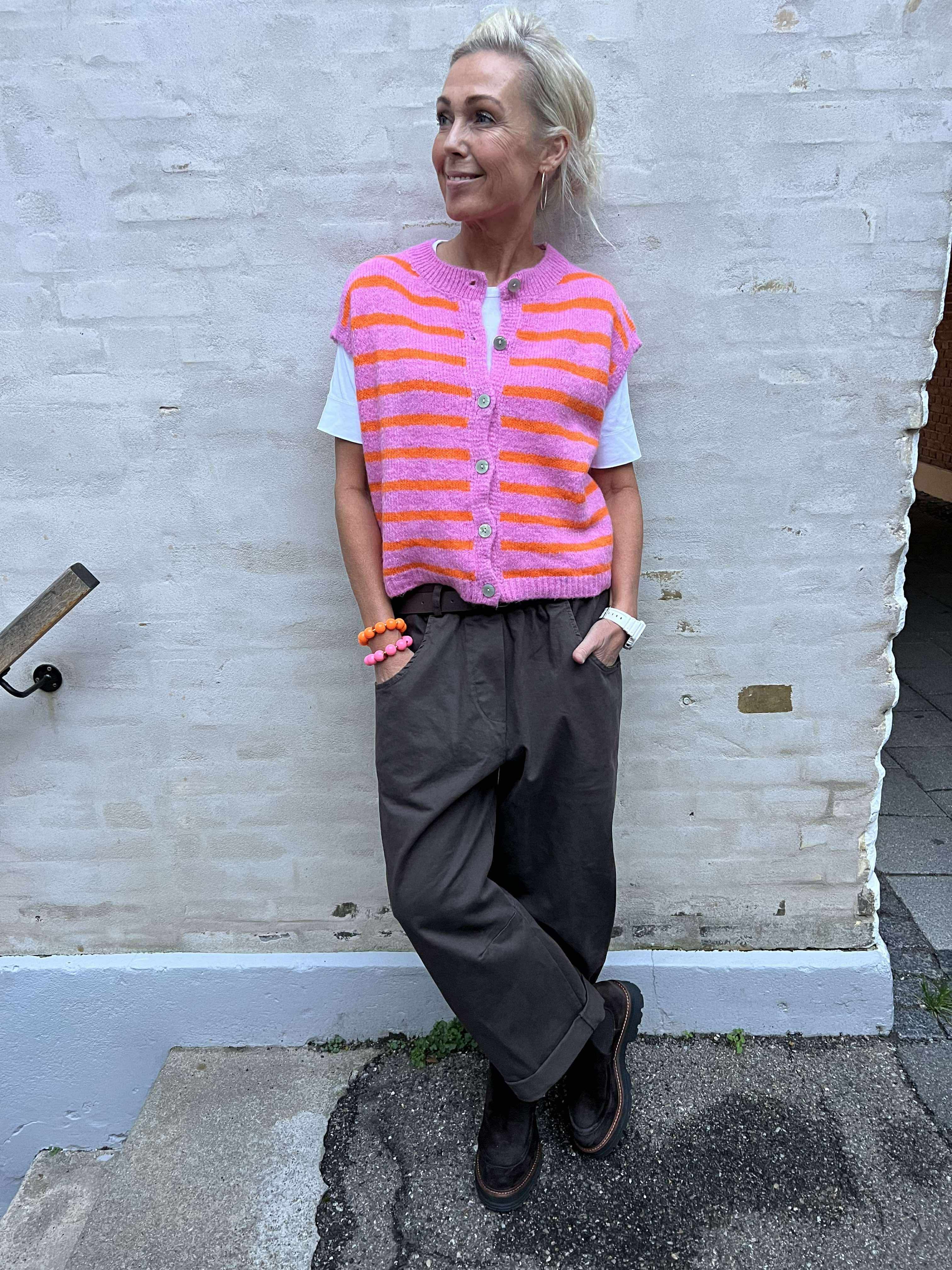 Vigga Sticka - Väst rosa