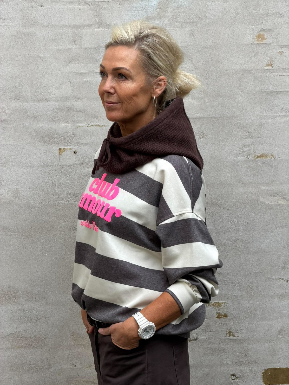 Club Sweat - Brun/Rosa/Neon