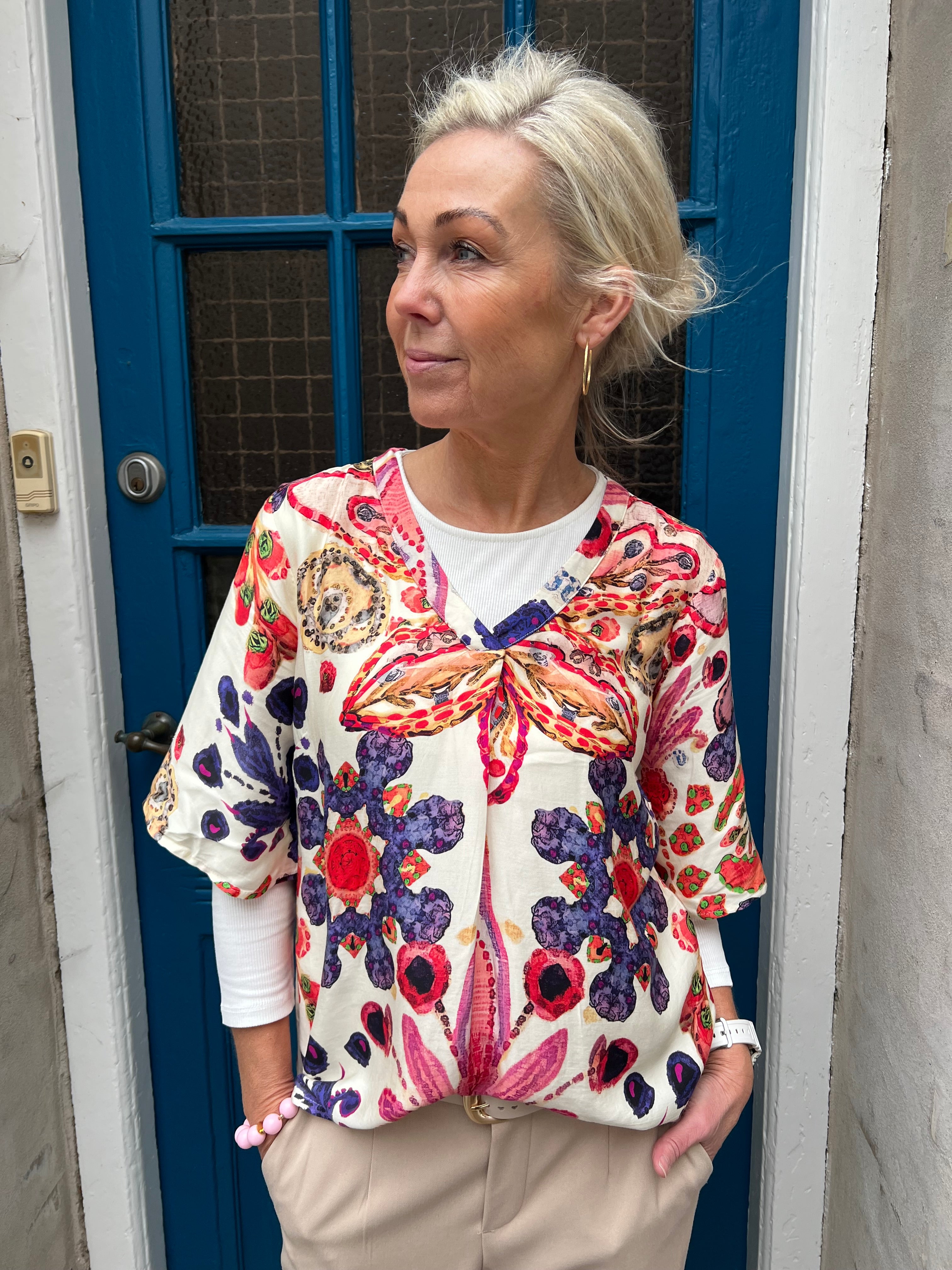 Mandy Blus - Blå/Rosa